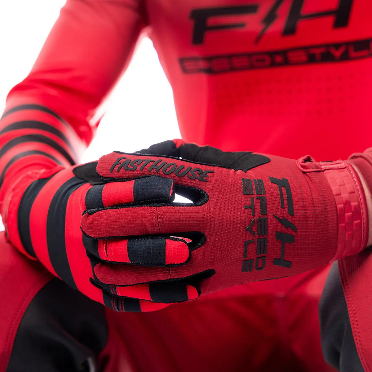 Elrod Ether Glove - Red/Jester Red - Fasthouse