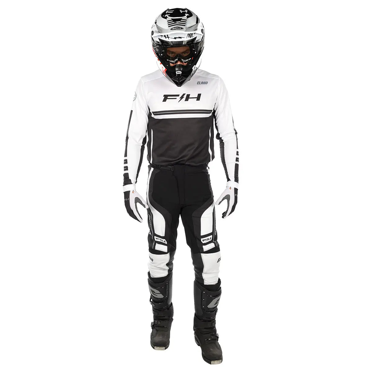 Elrod React Pant - White/Black Fasthouse