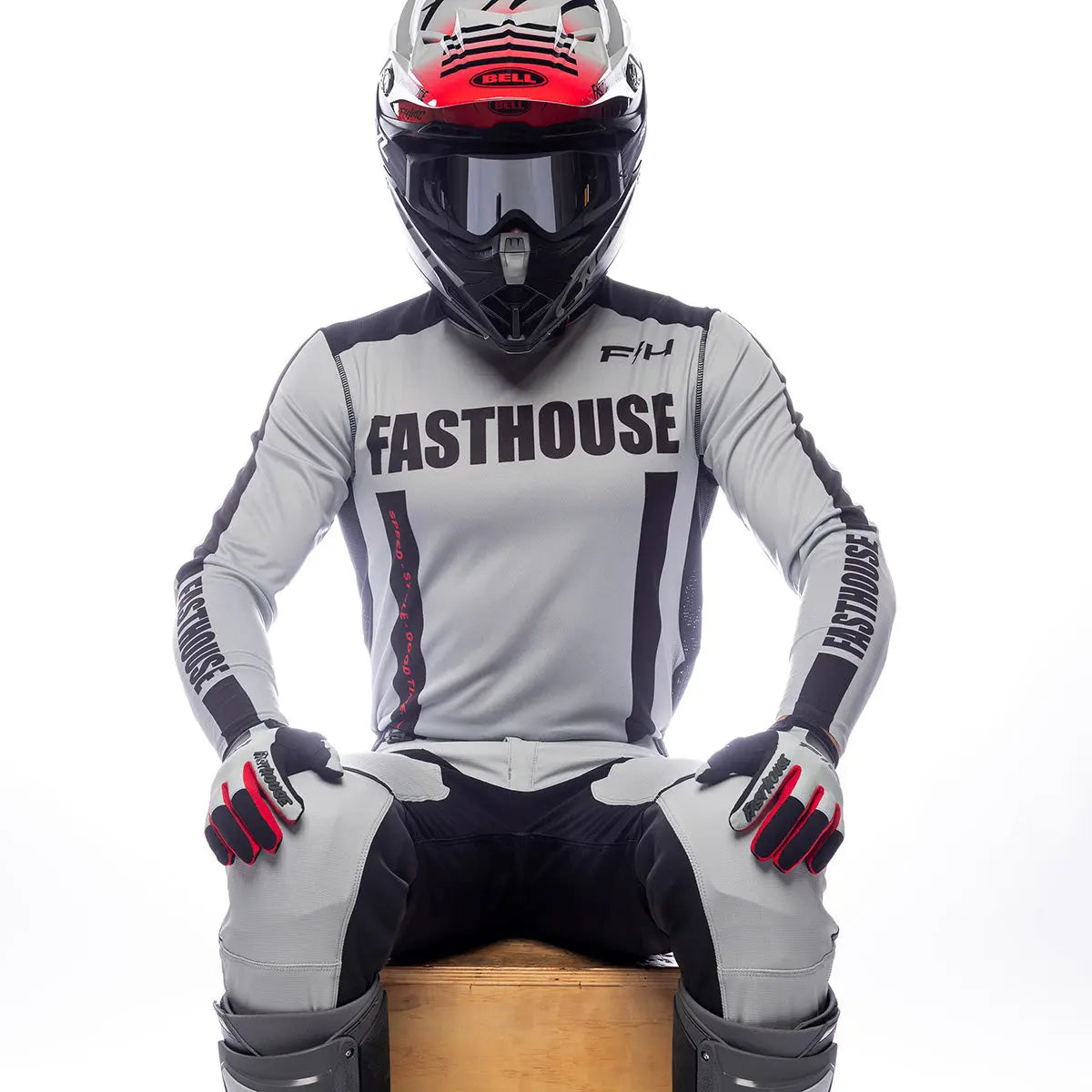 Elrod Storm Jersey - Fog/Black - Fasthouse