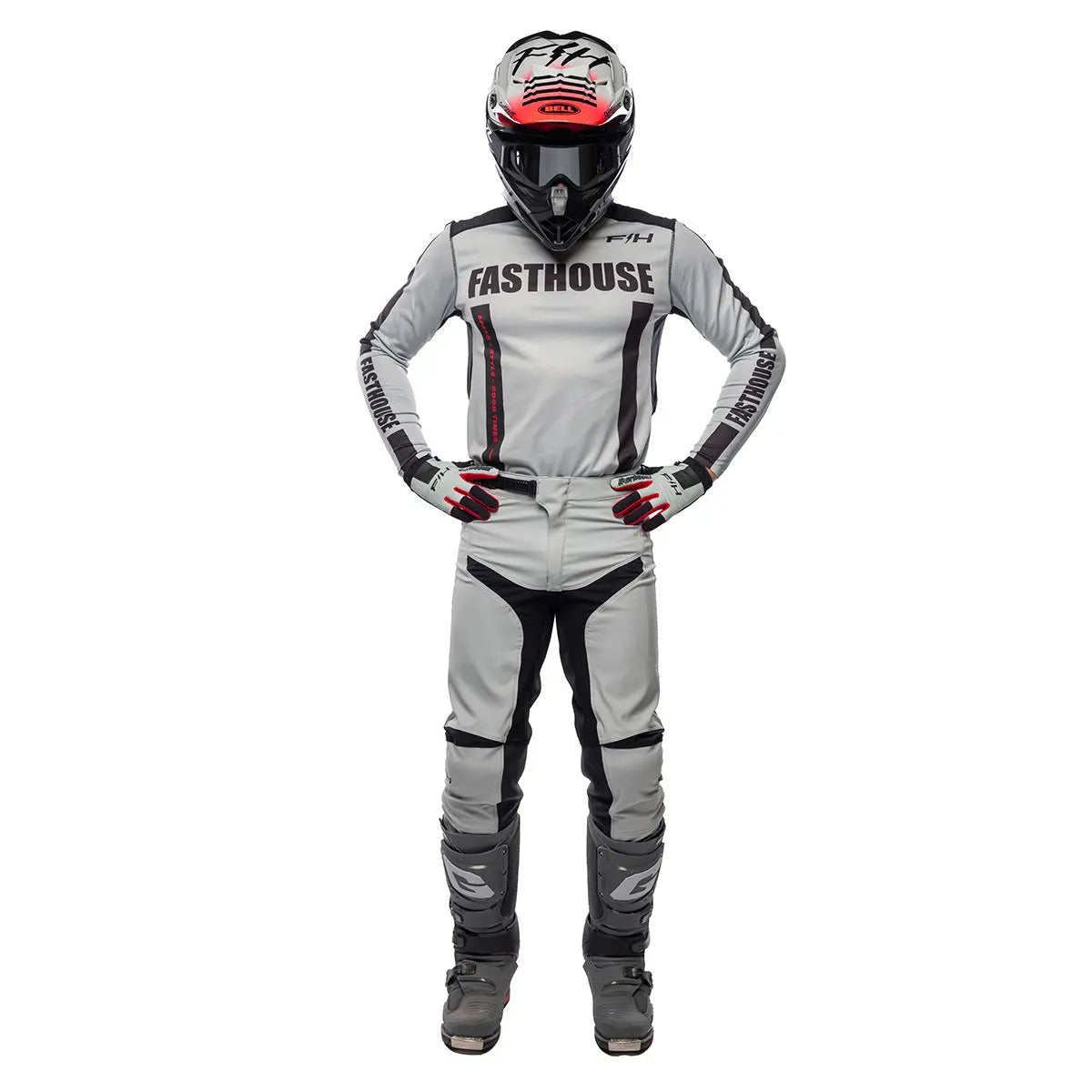 Elrod Storm Pant - Fog/Black - Fasthouse