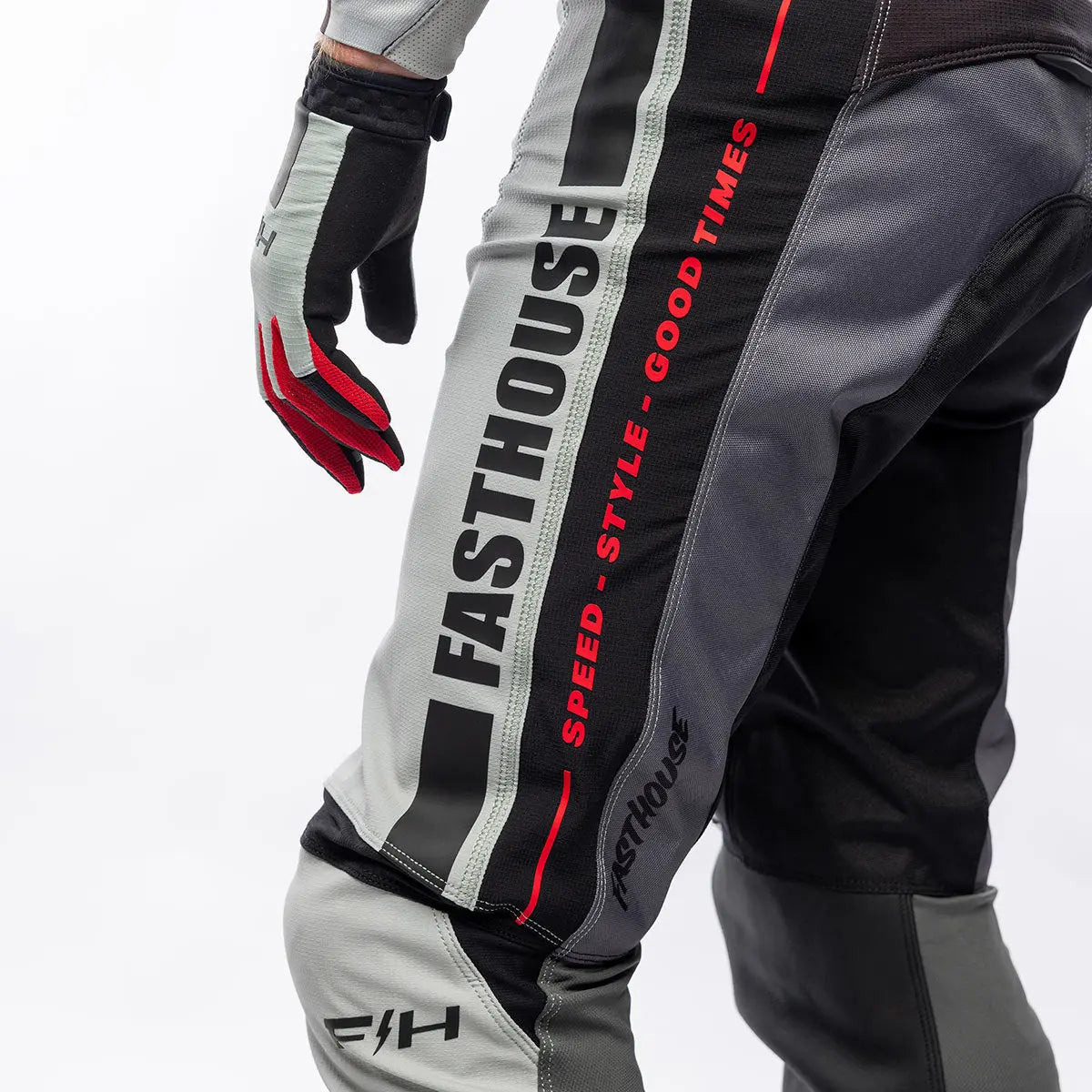 Elrod Storm Pant - Fog/Black - Fasthouse