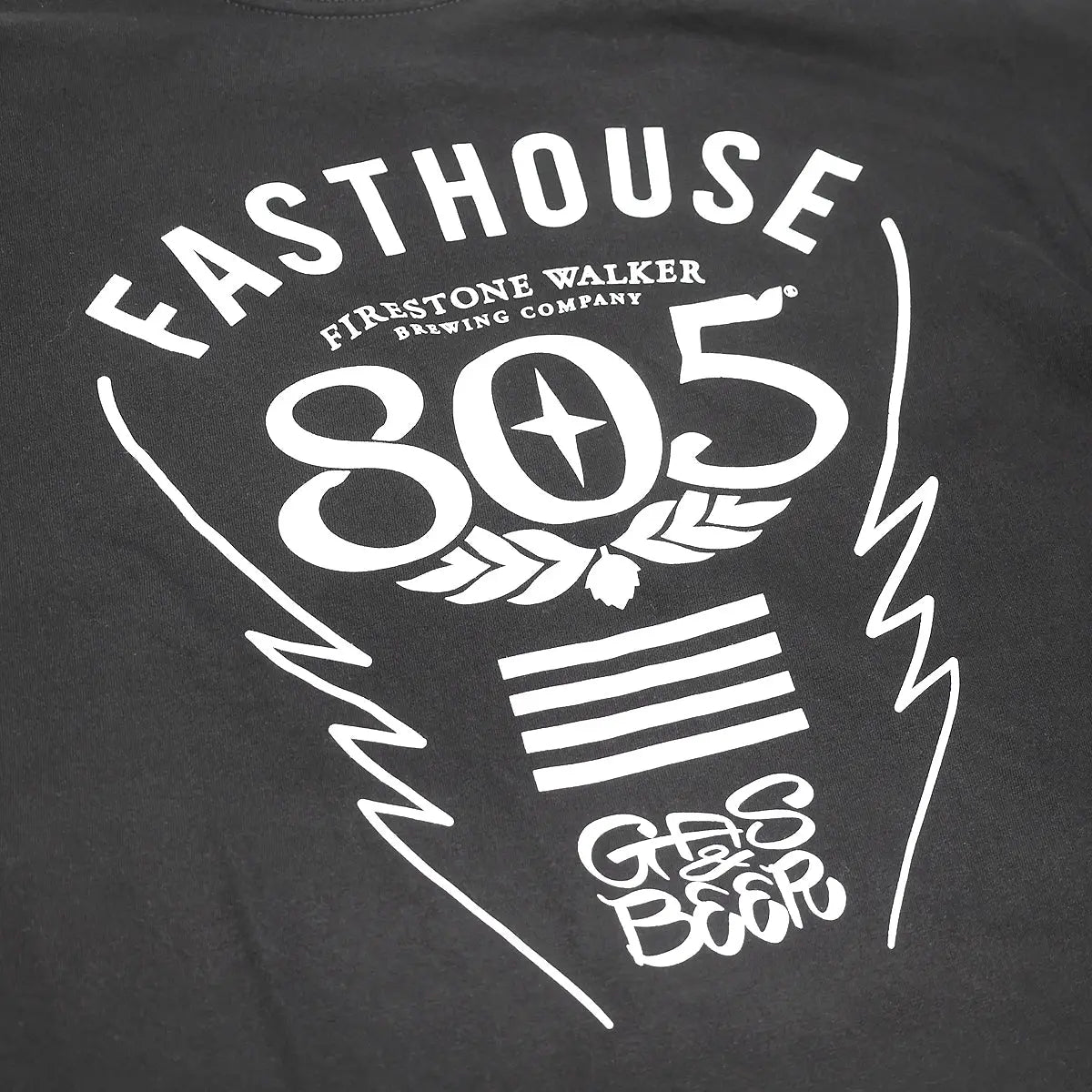 805 Crew Time Midweight Tee - Black - Fasthouse