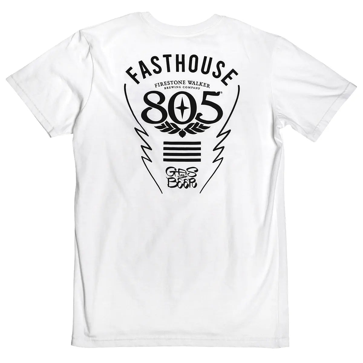 805 Crew Time Midweight Tee - White - Fasthouse