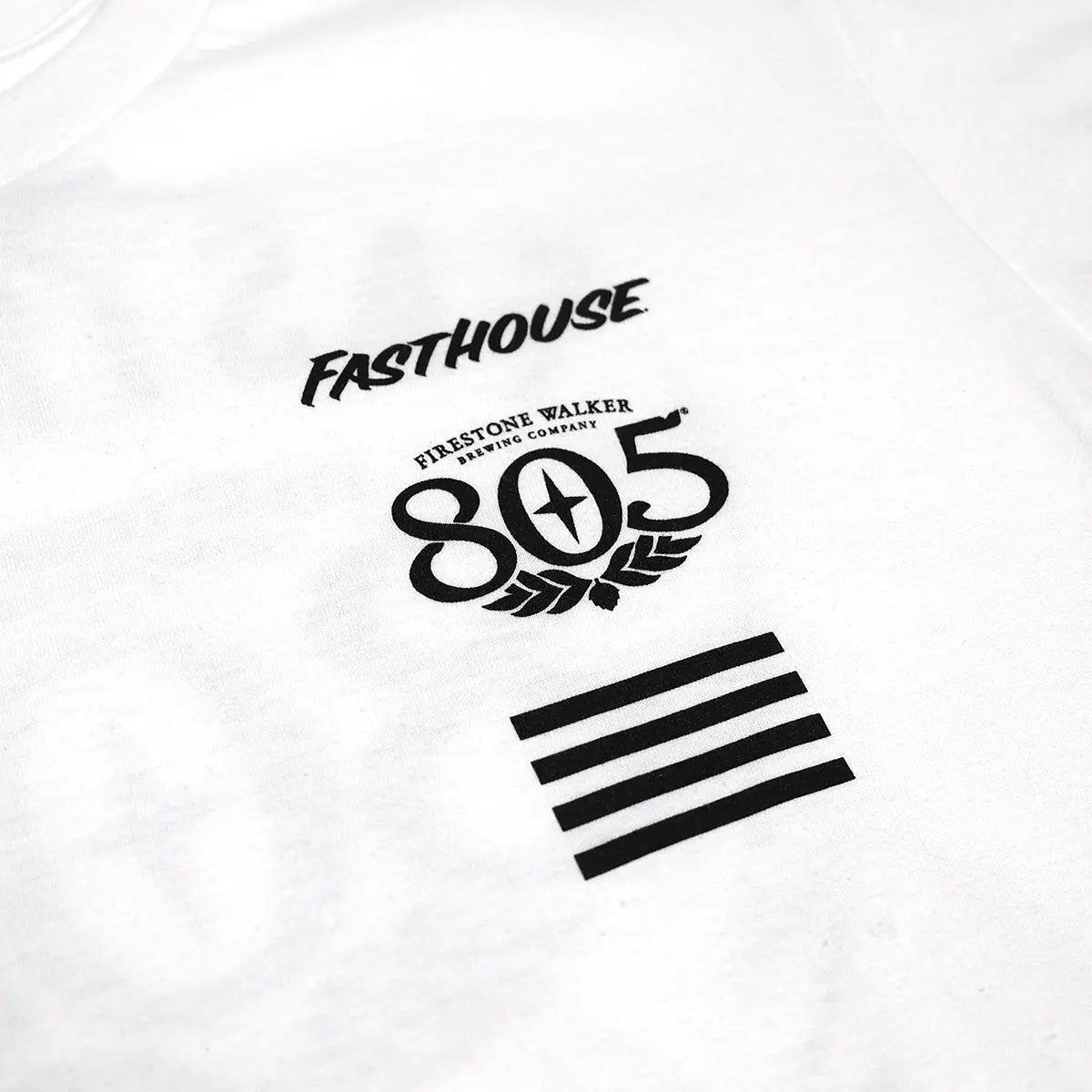 805 Crew Time Midweight Tee - White - Fasthouse