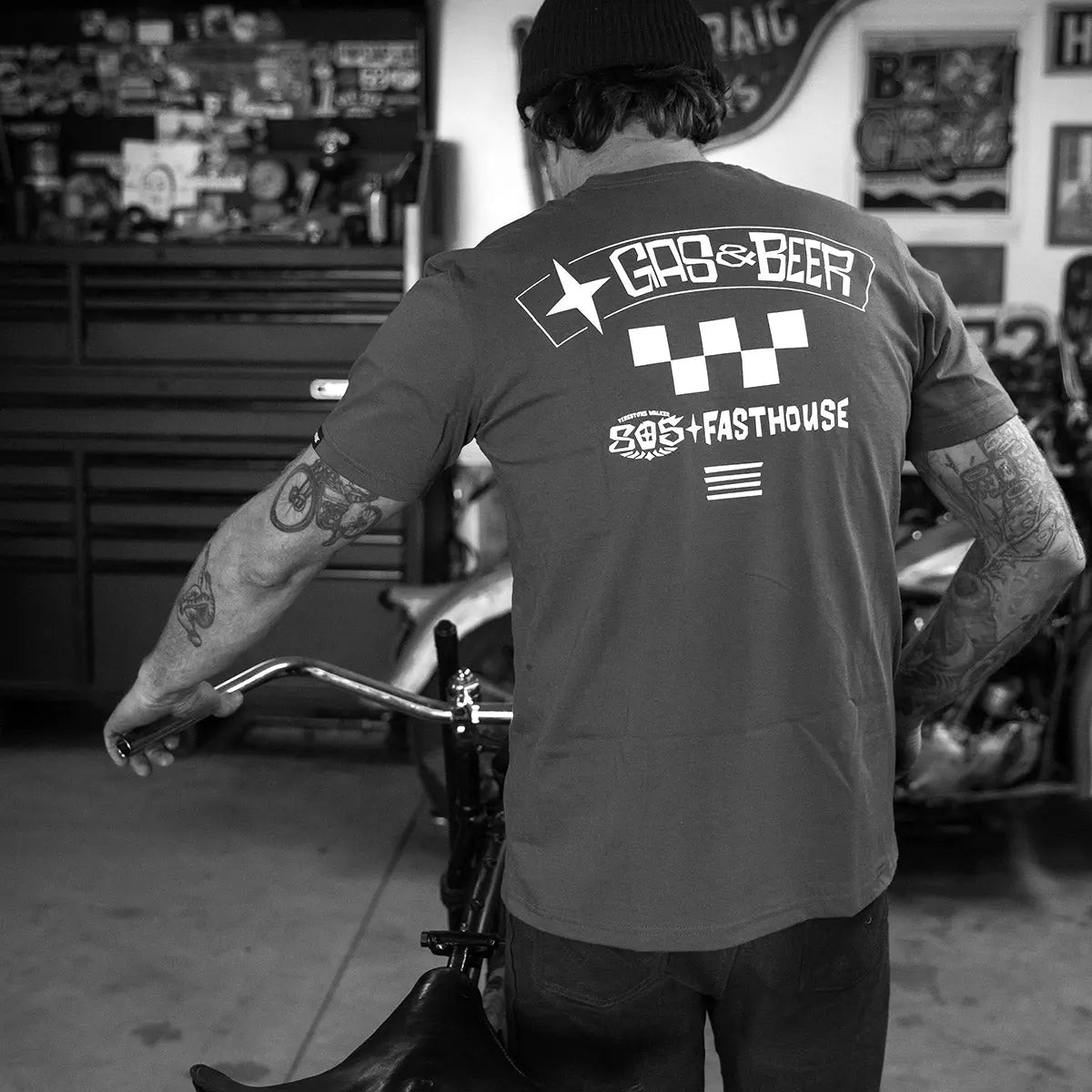 805 Bar SS Tee - Heavy Metal - Fasthouse