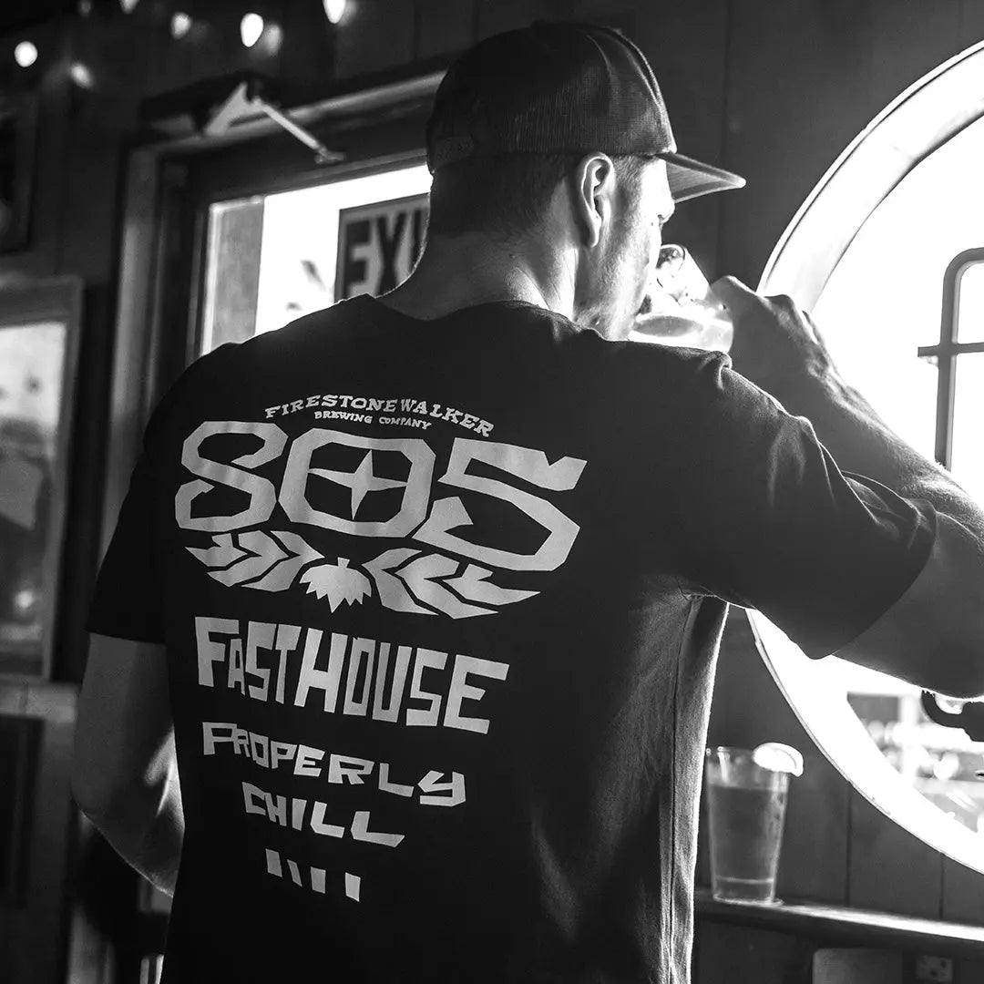 805 Gravel Midweight Tee - Black - Fasthouse