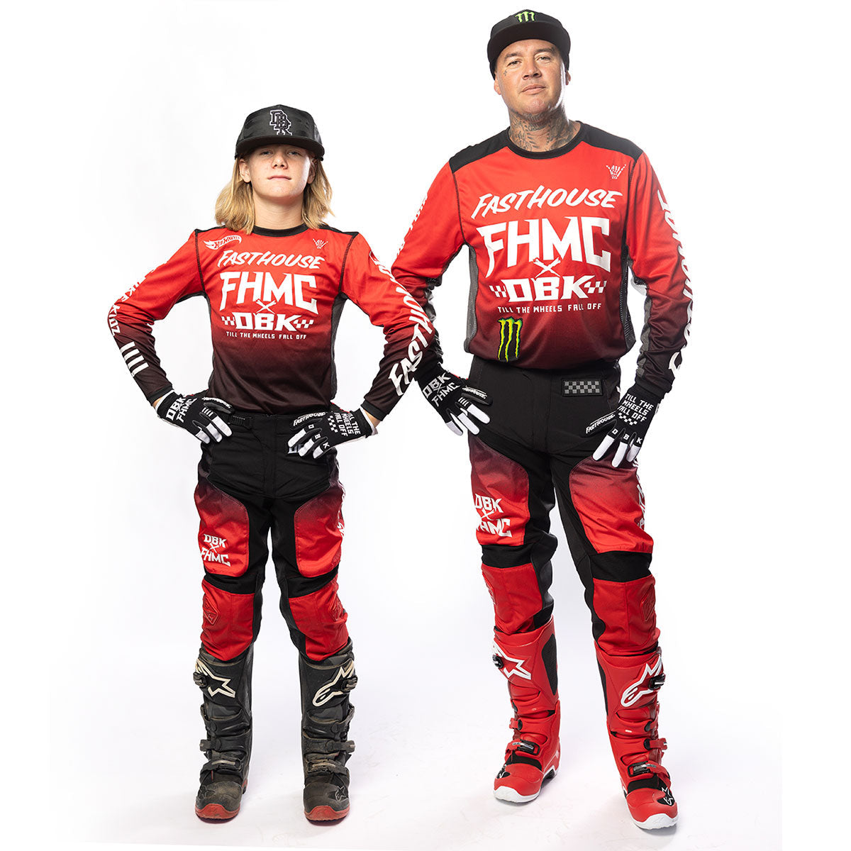 Grindhouse Twitch Youth Pant - Black/Red Closeout