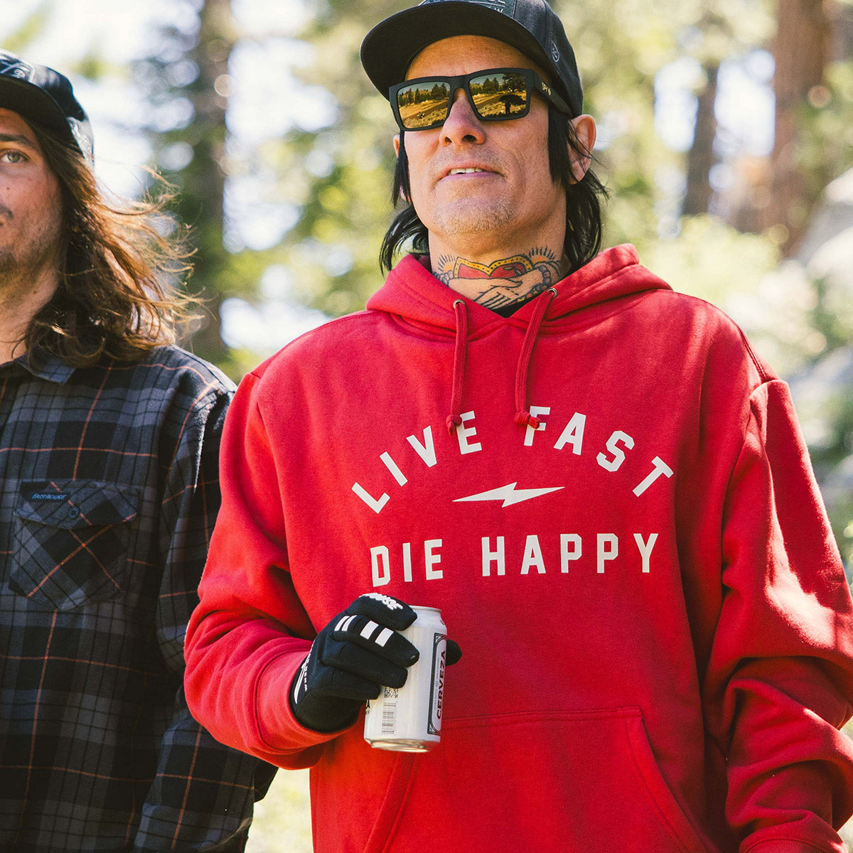 Wired Hooded Pullover - Red