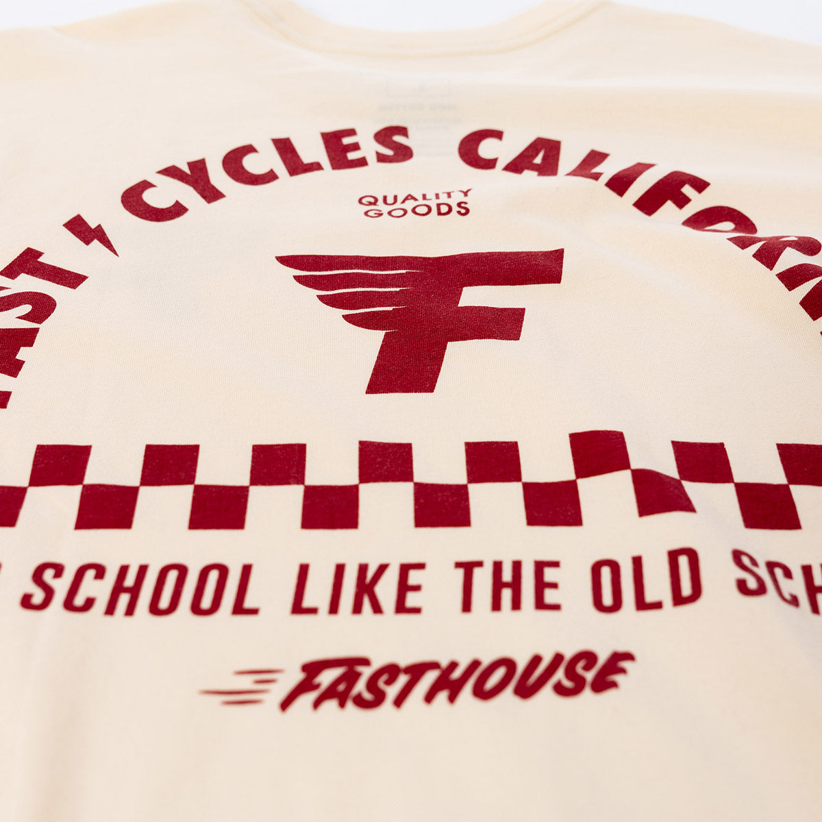 Fast Cycles Tee - Natural