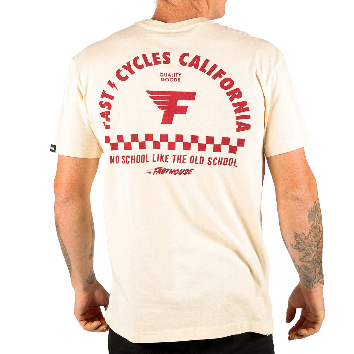 Fast Cycles Tee - Natural