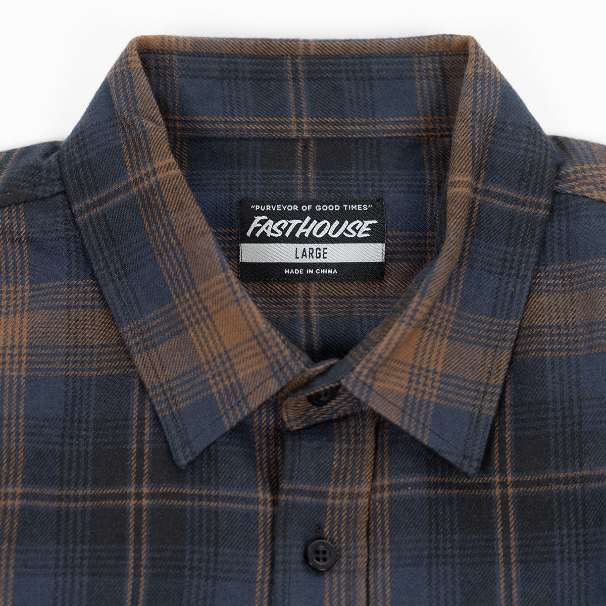 Saturday Night Special Flannel - Navy/Brown