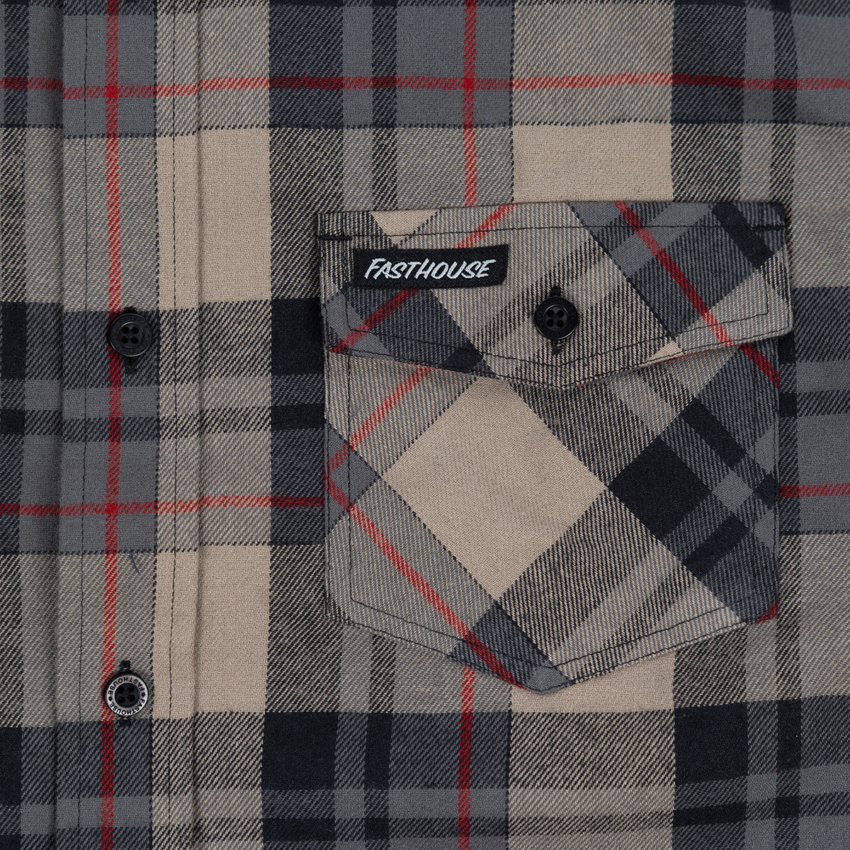 Saturday Night Special Flannel - Griege/Black
