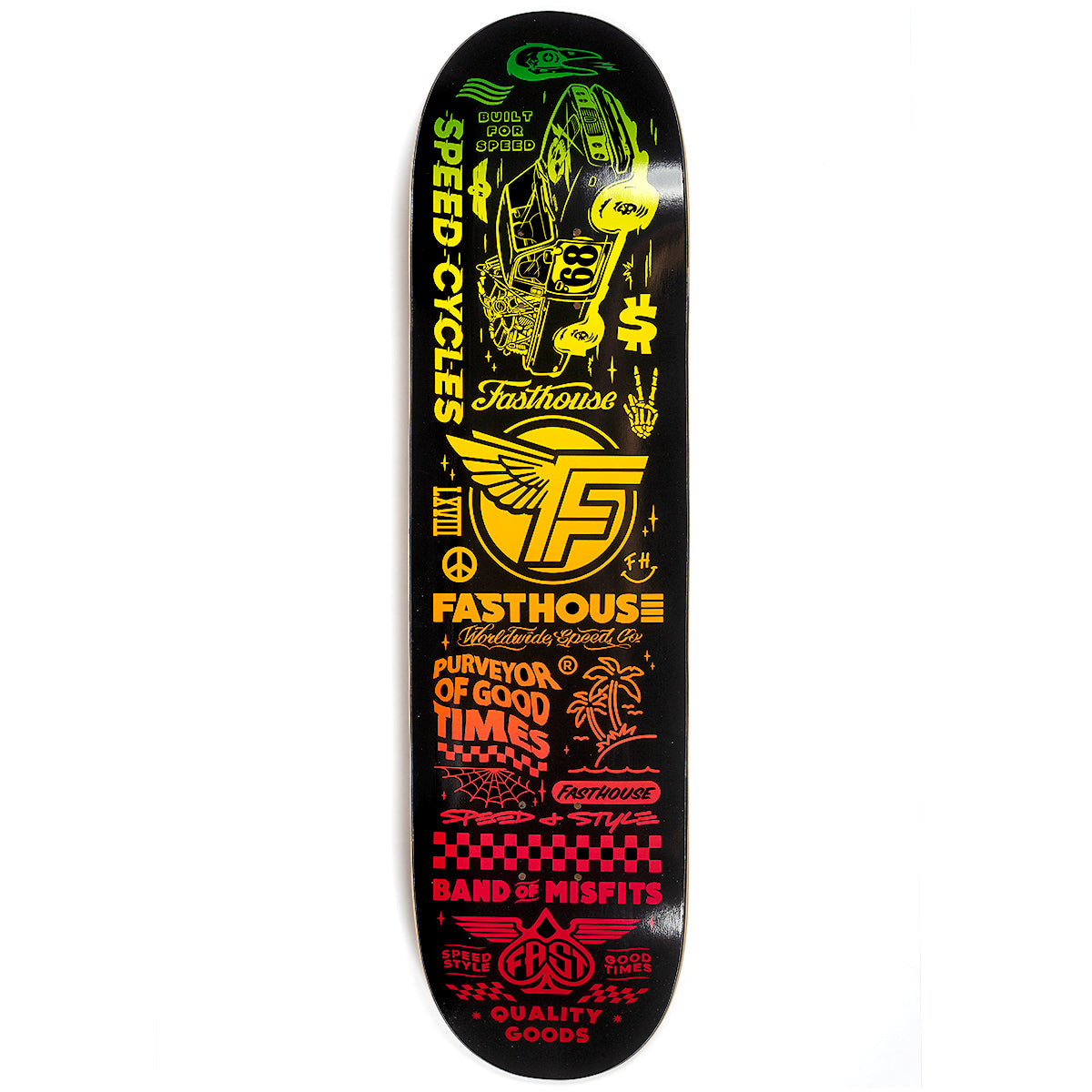Flash Skateboard Deck, 8.25" Fasthouse