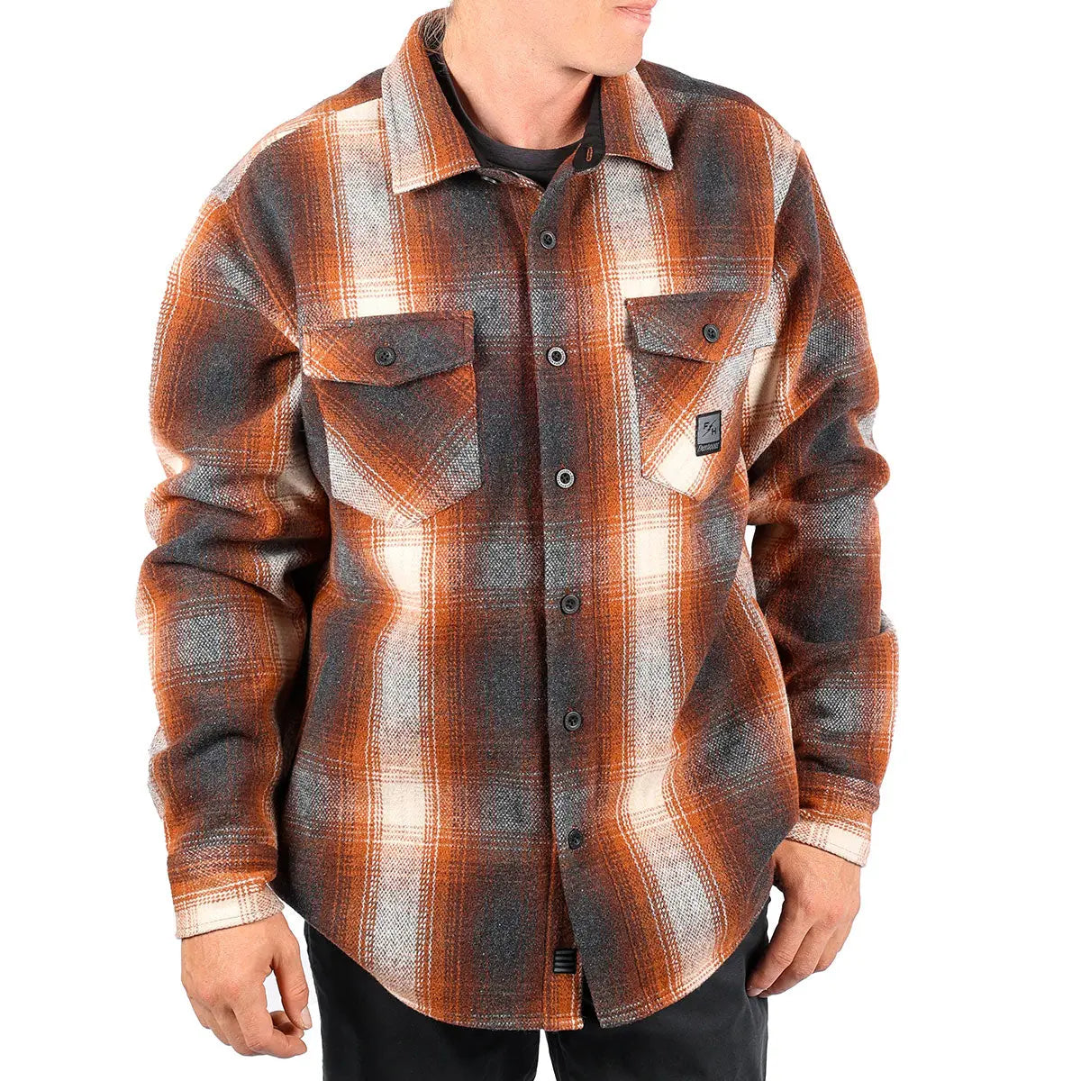 Folsom Heavyweight Flannel - Rust - Fasthouse