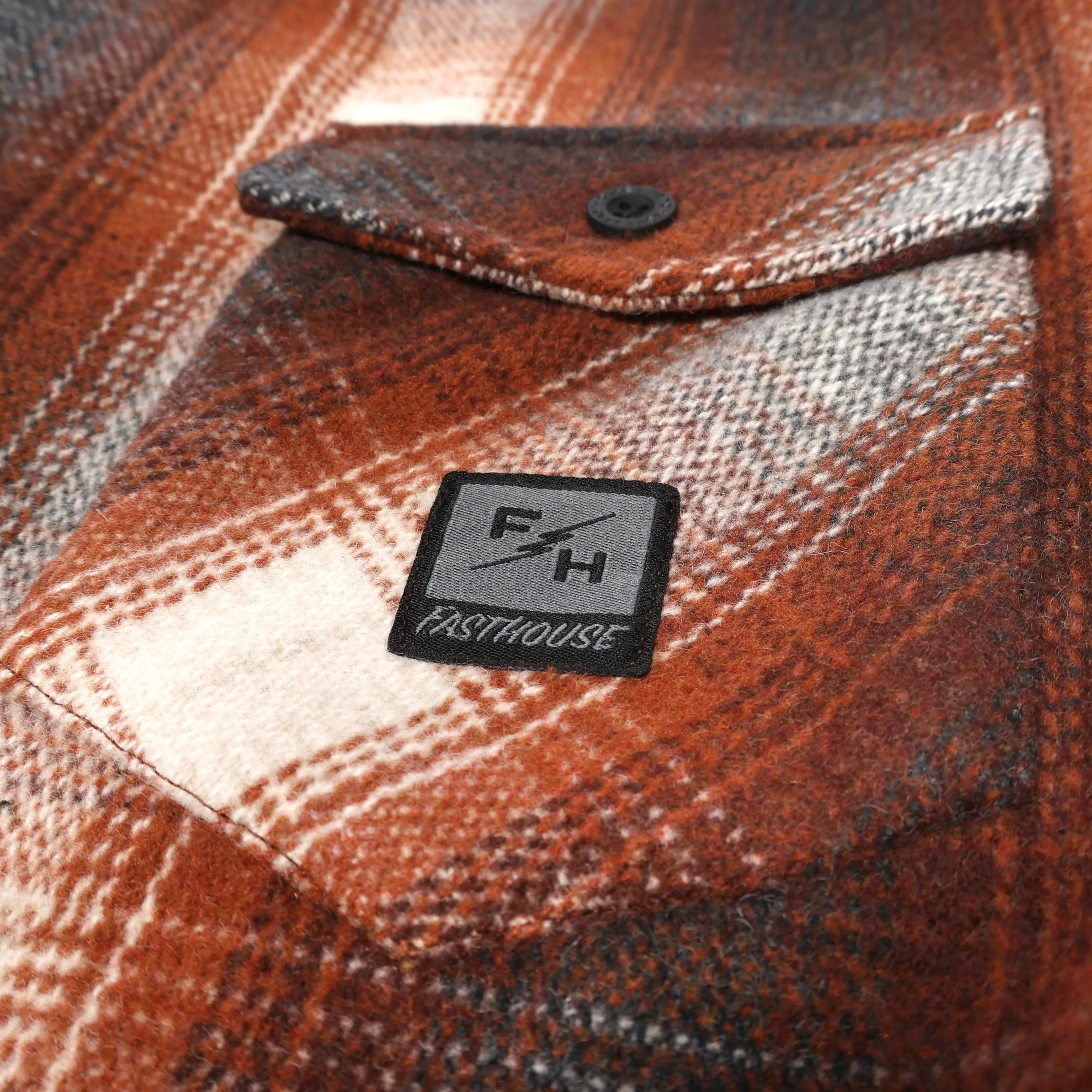 Folsom Heavyweight Flannel - Rust - Fasthouse