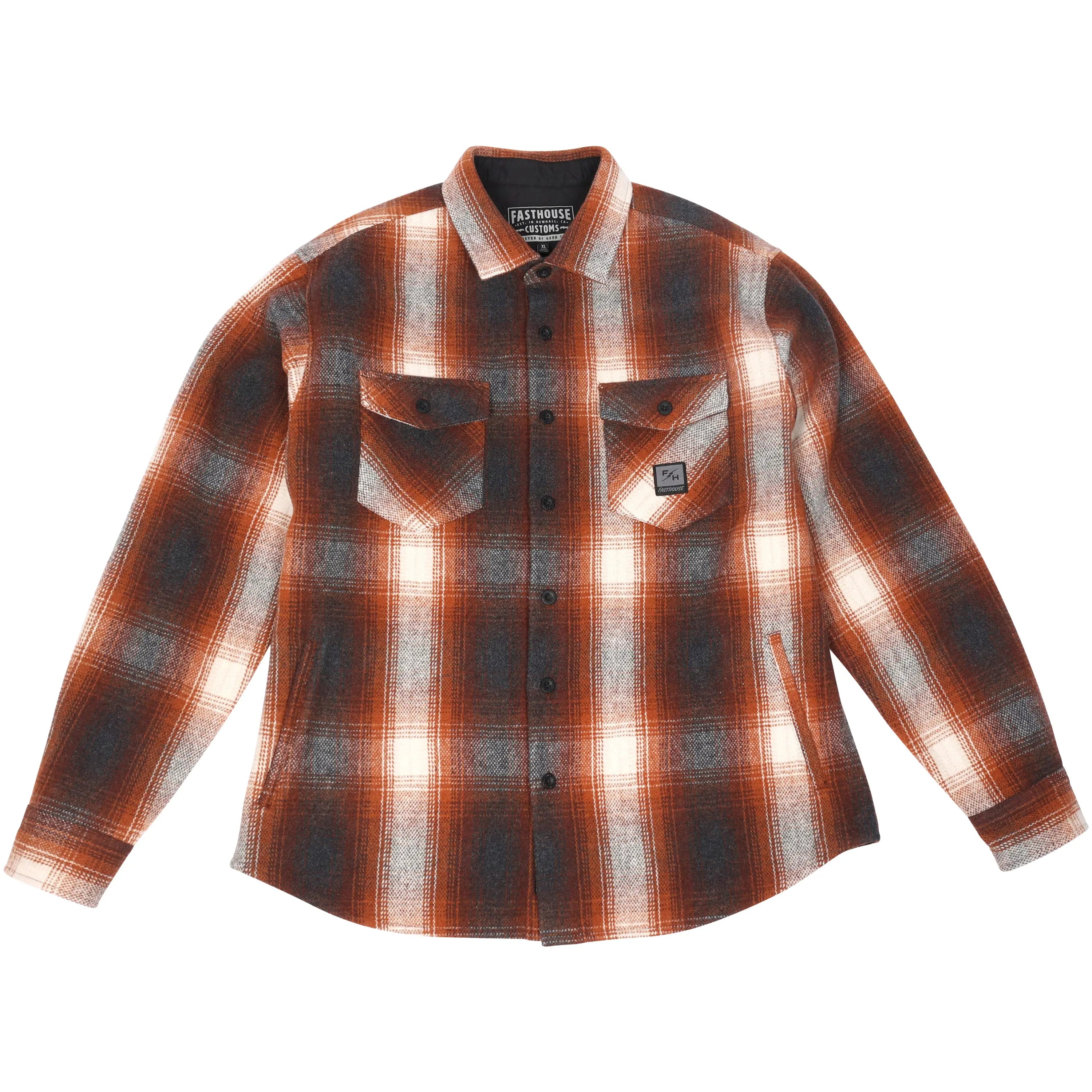 Folsom Heavyweight Flannel - Rust - Fasthouse