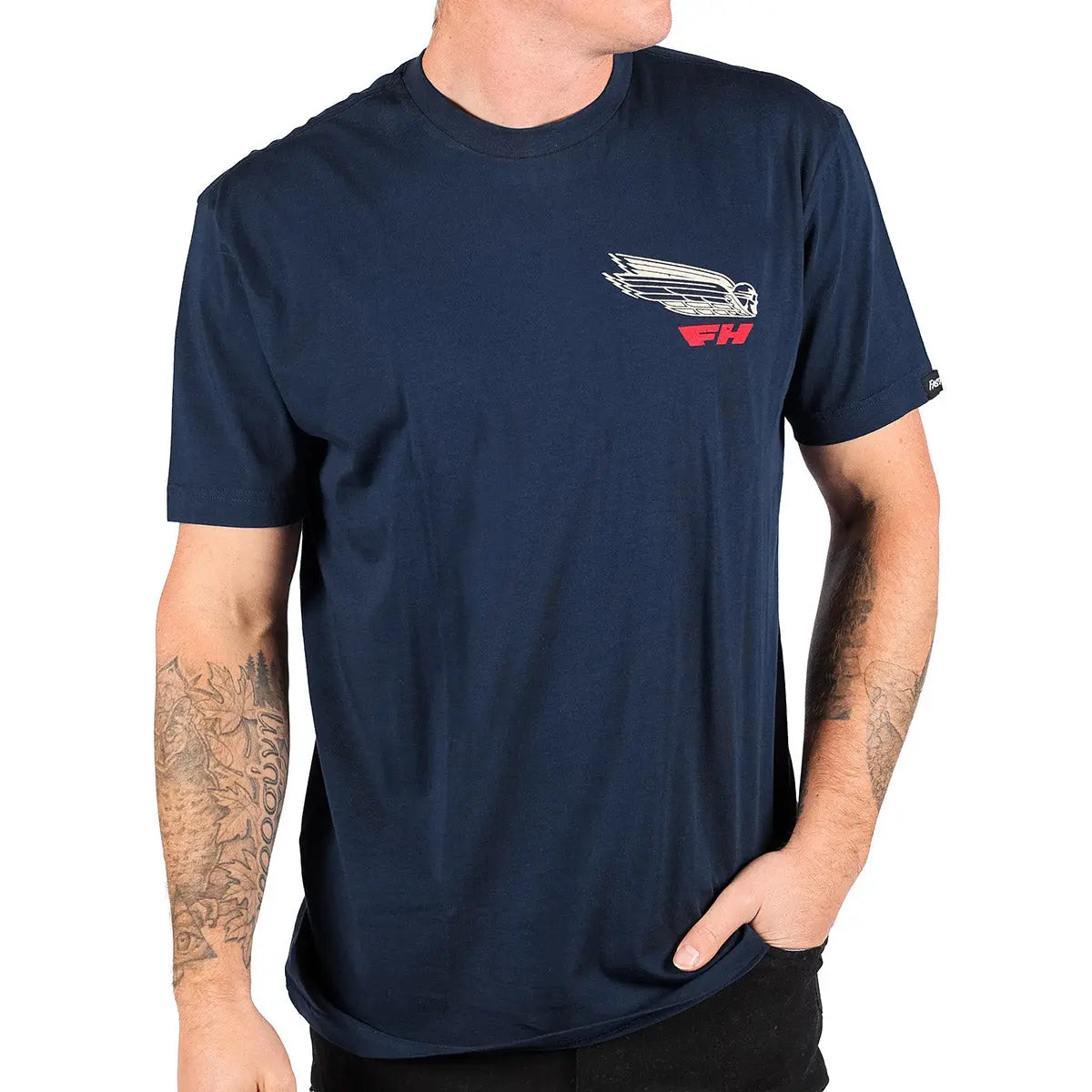 Flyer Tee - Navy - Fasthouse