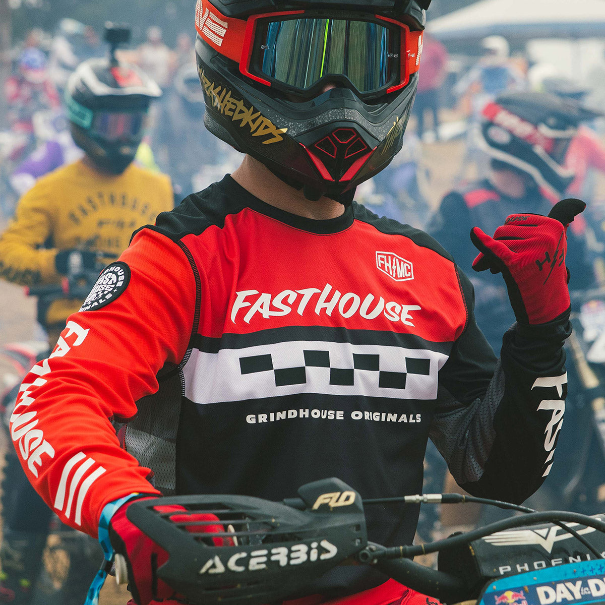 Grindhouse Atomic Jersey - Racing Red/Black