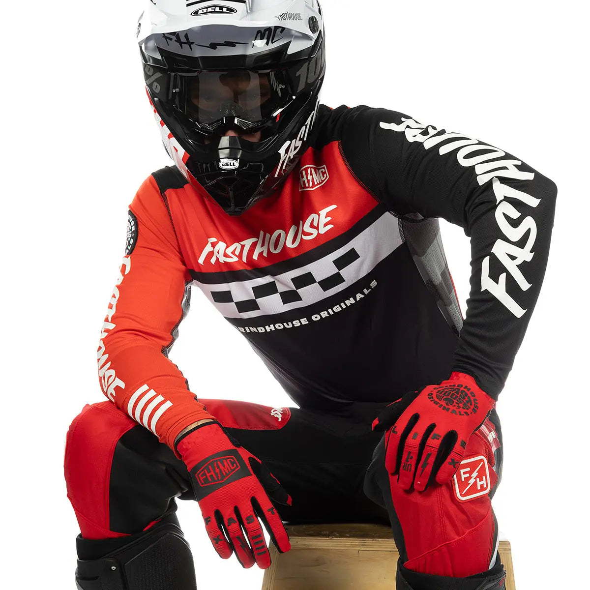 Grindhouse Atomic Pant - Racing Red/Black Fasthouse