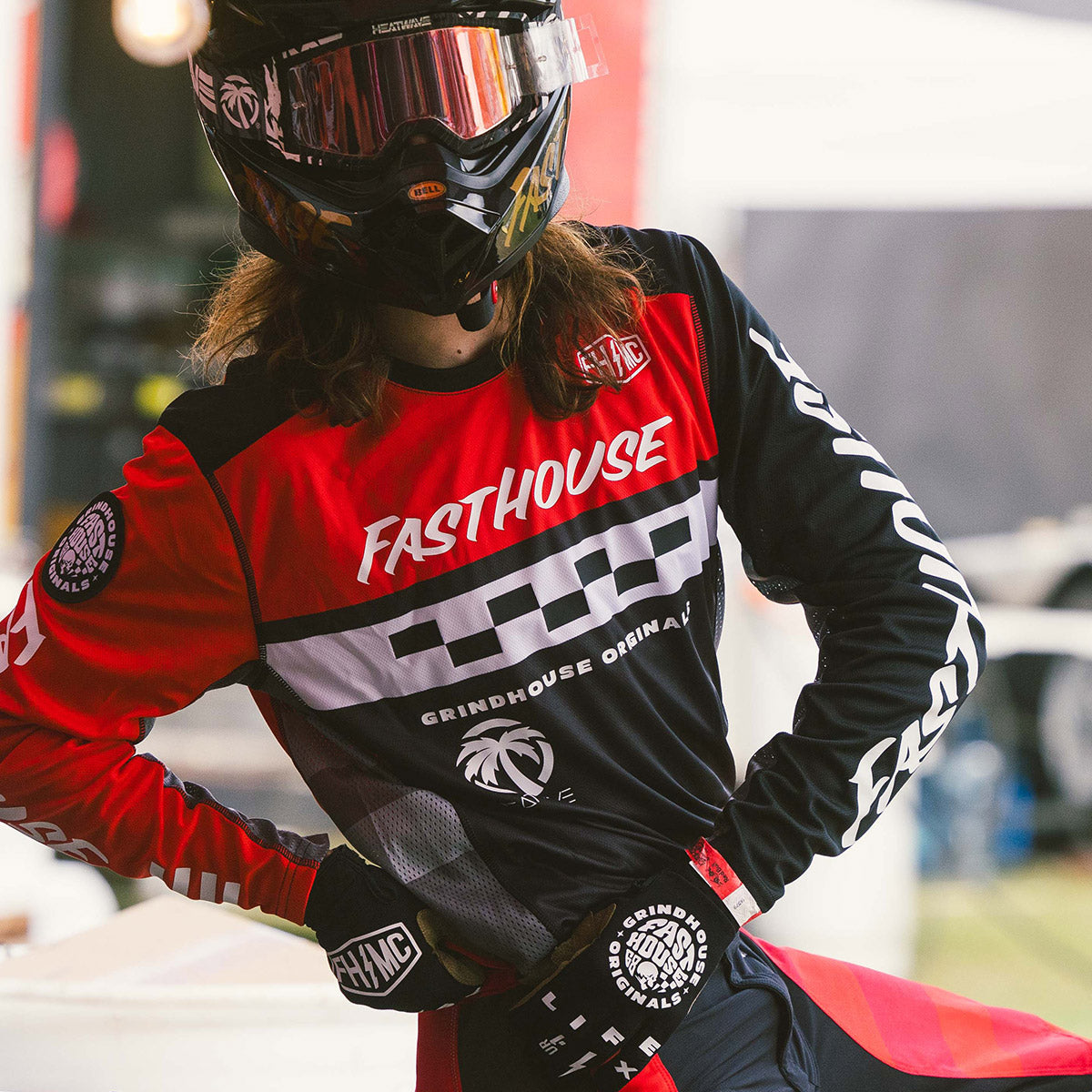 Grindhouse Atomic Jersey - Racing Red/Black