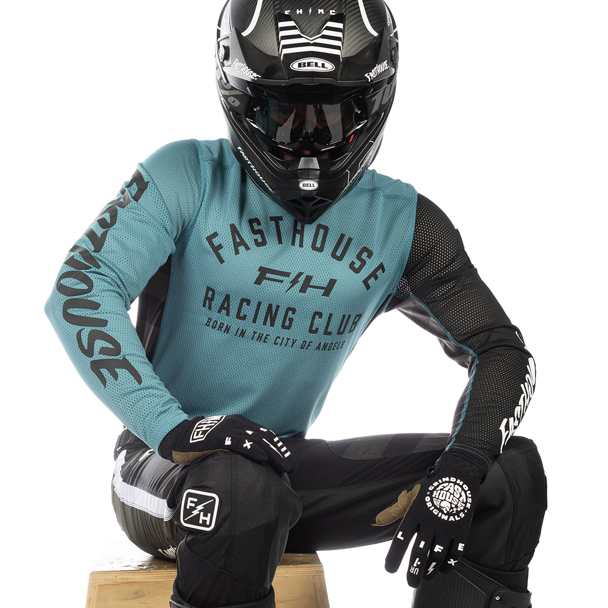 Grindhouse Air-Cooled Club Jersey - Light Indigo