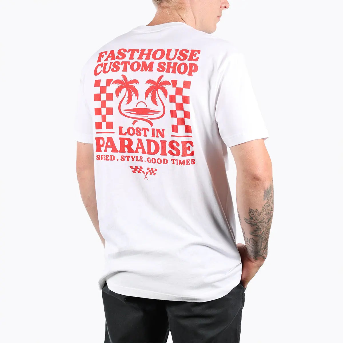 Getaway Tee - White - Fasthouse