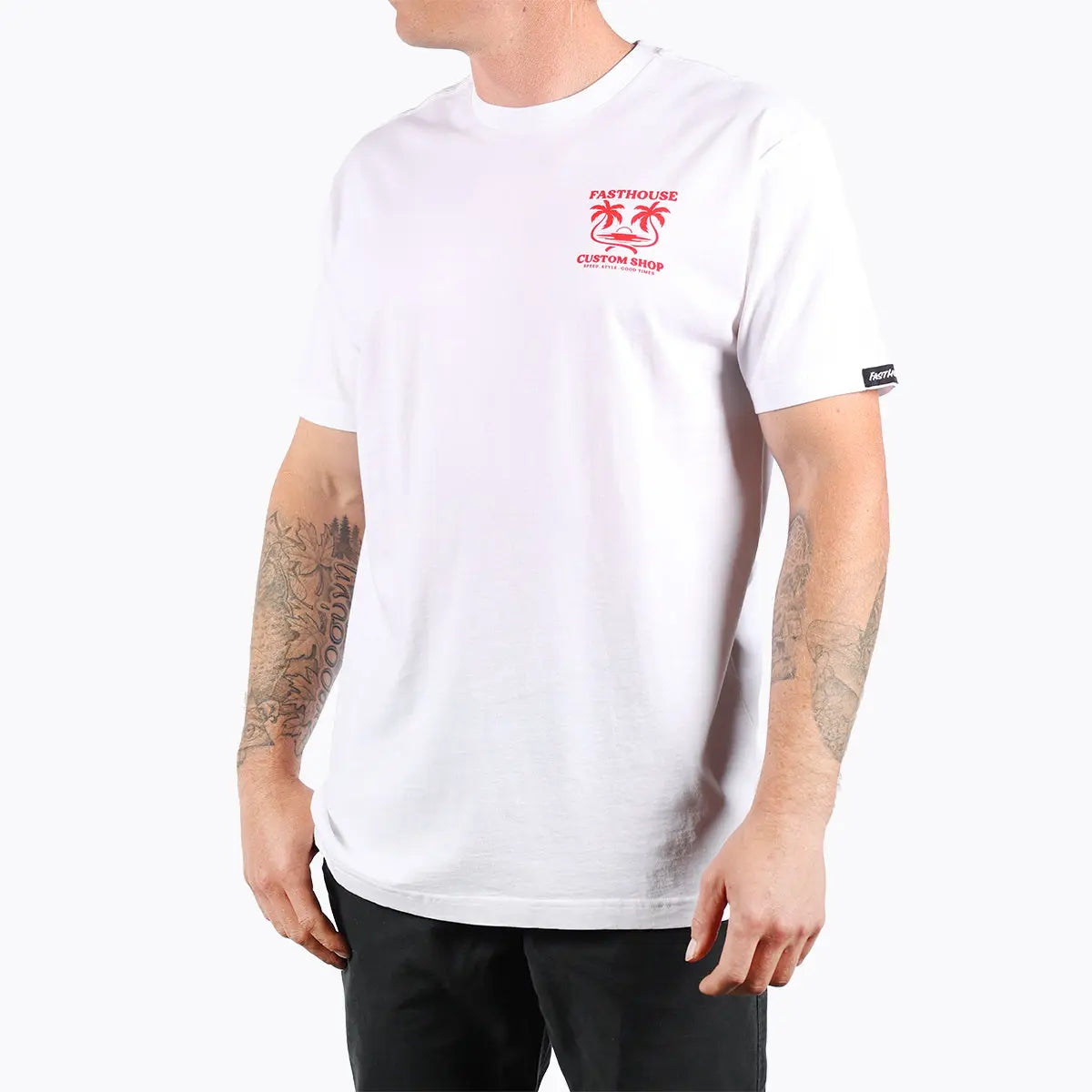 Getaway Tee - White - Fasthouse