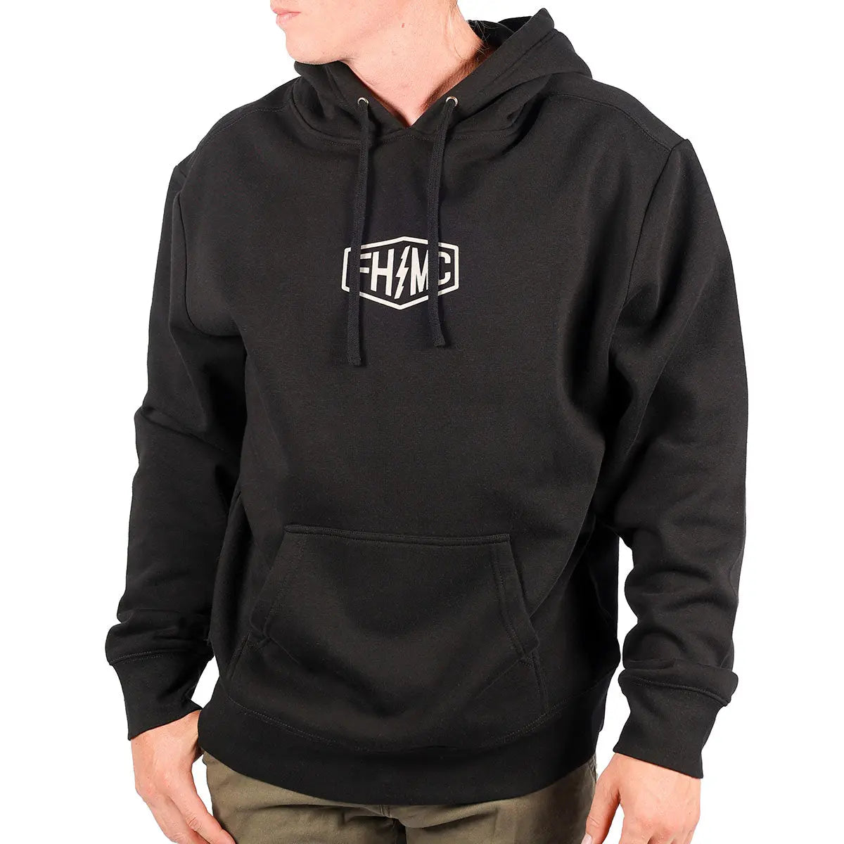 Gibson Hooded Pullover - Black - Fasthouse