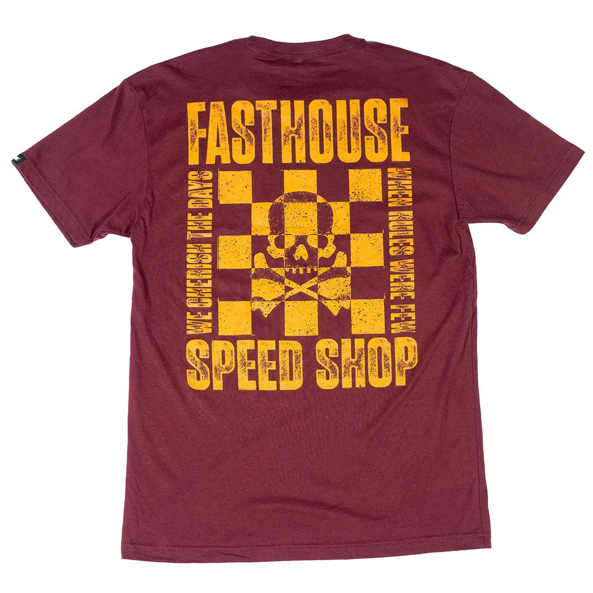 Grid Tee - Maroon - Fasthouse