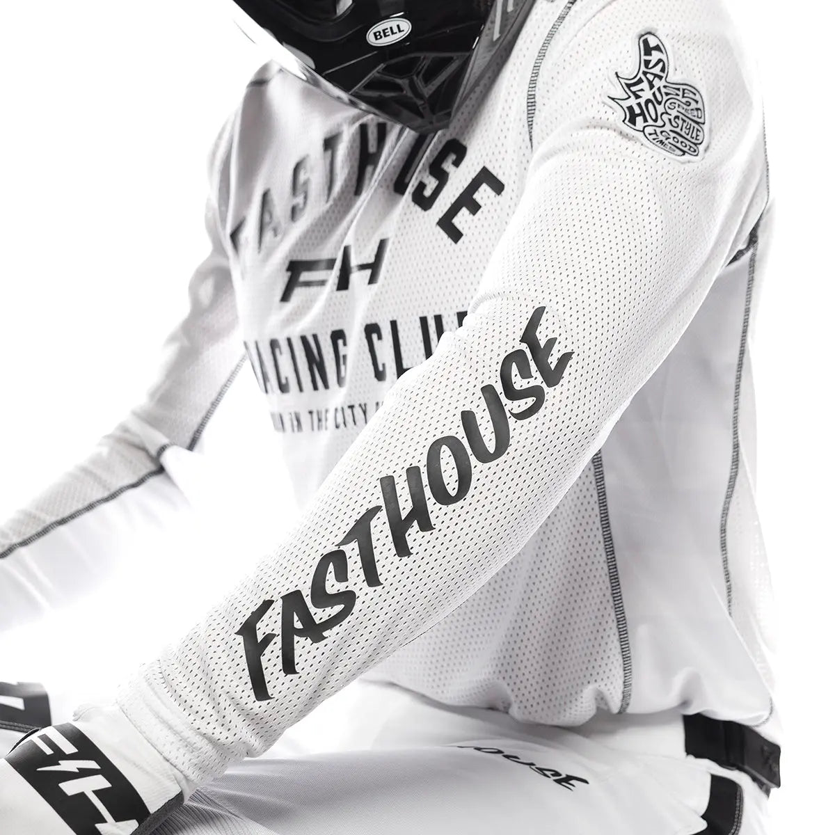 Grindhouse Air-Cooled Club Jersey - White/Cloud - Fasthouse