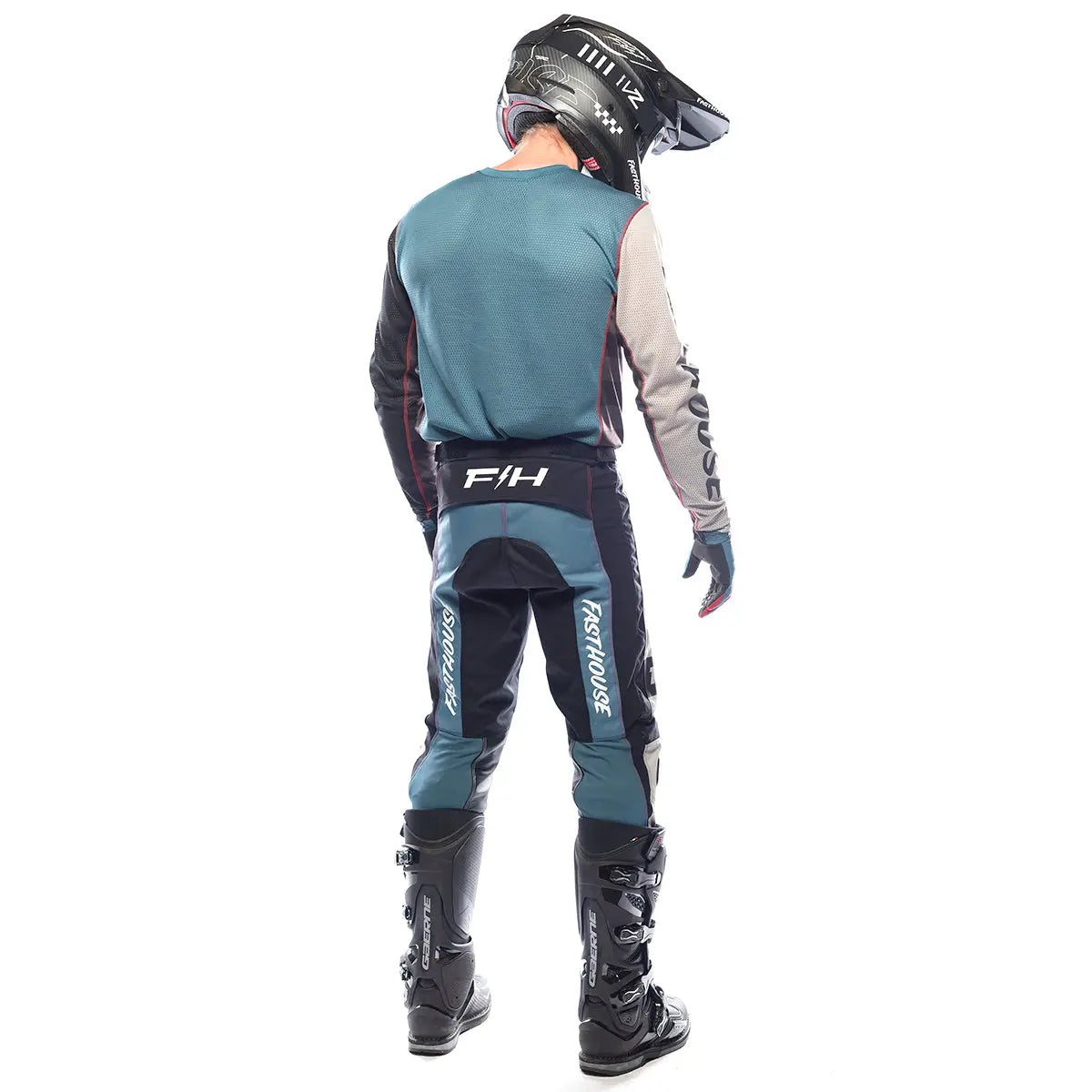 Grindhouse Air-Cooled Club Jersey - Black/Teal - Fasthouse