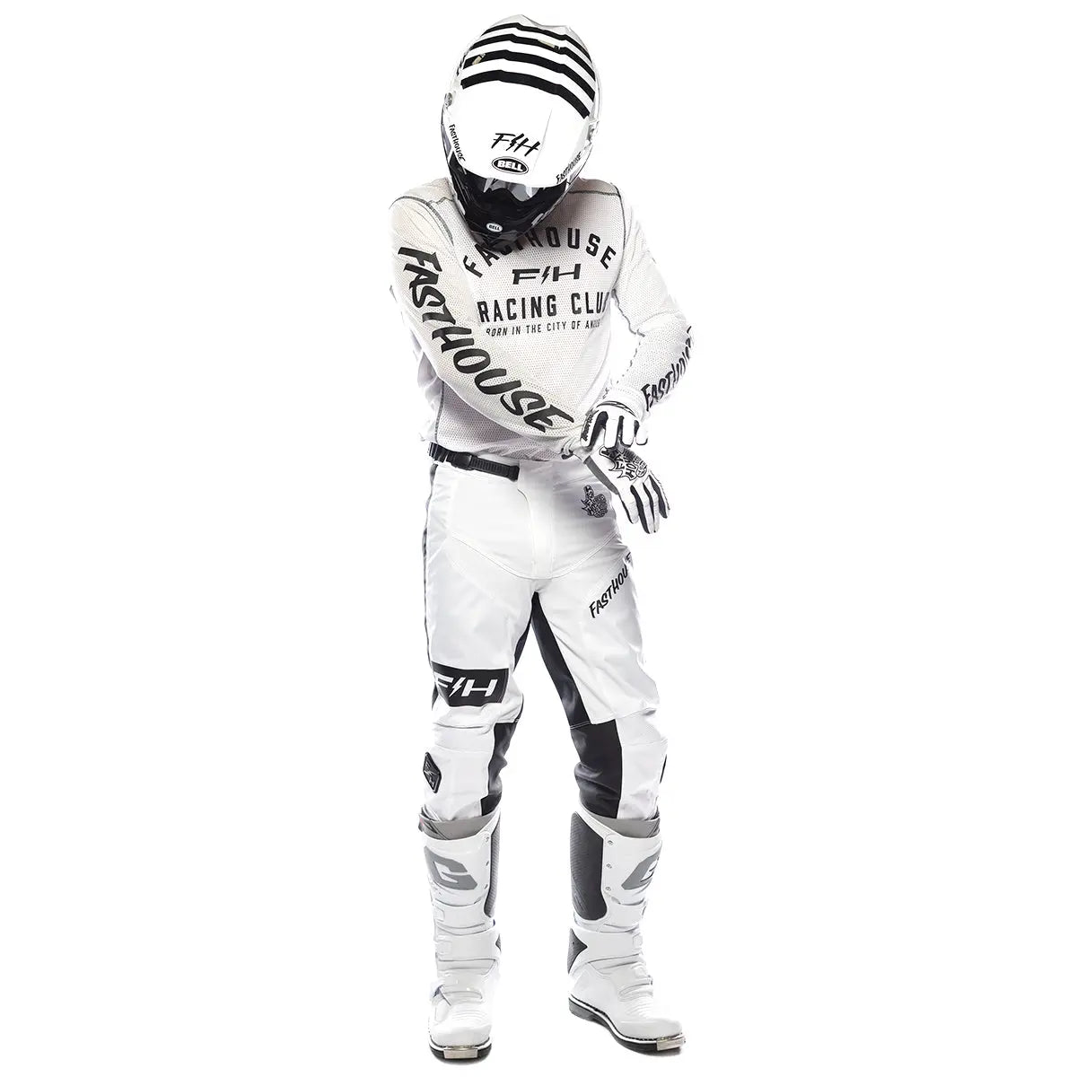 Grindhouse Air-Cooled Club Jersey - White/Cloud - Fasthouse