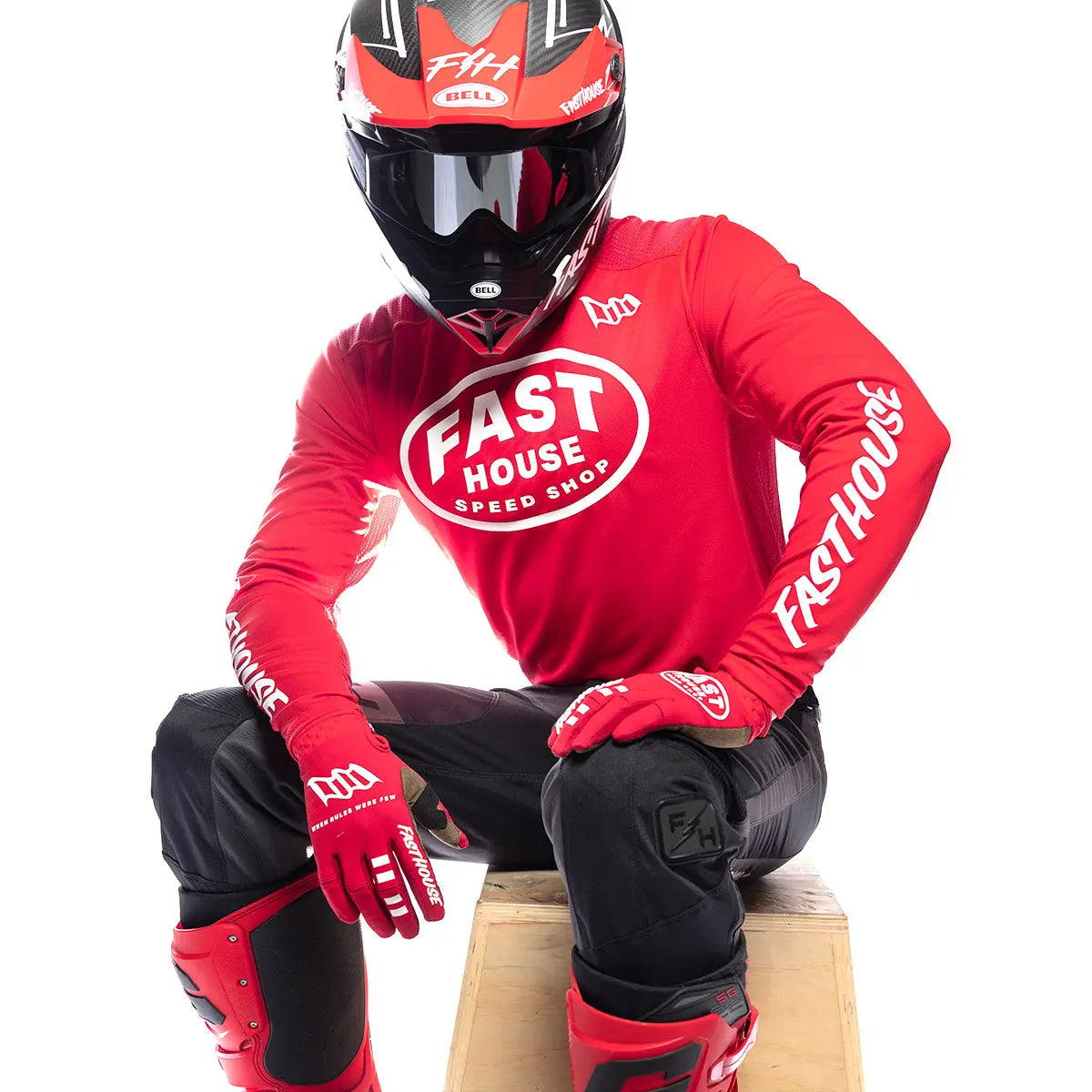 Grindhouse Air-Cooled Ramble Jersey - Red - Fasthouse