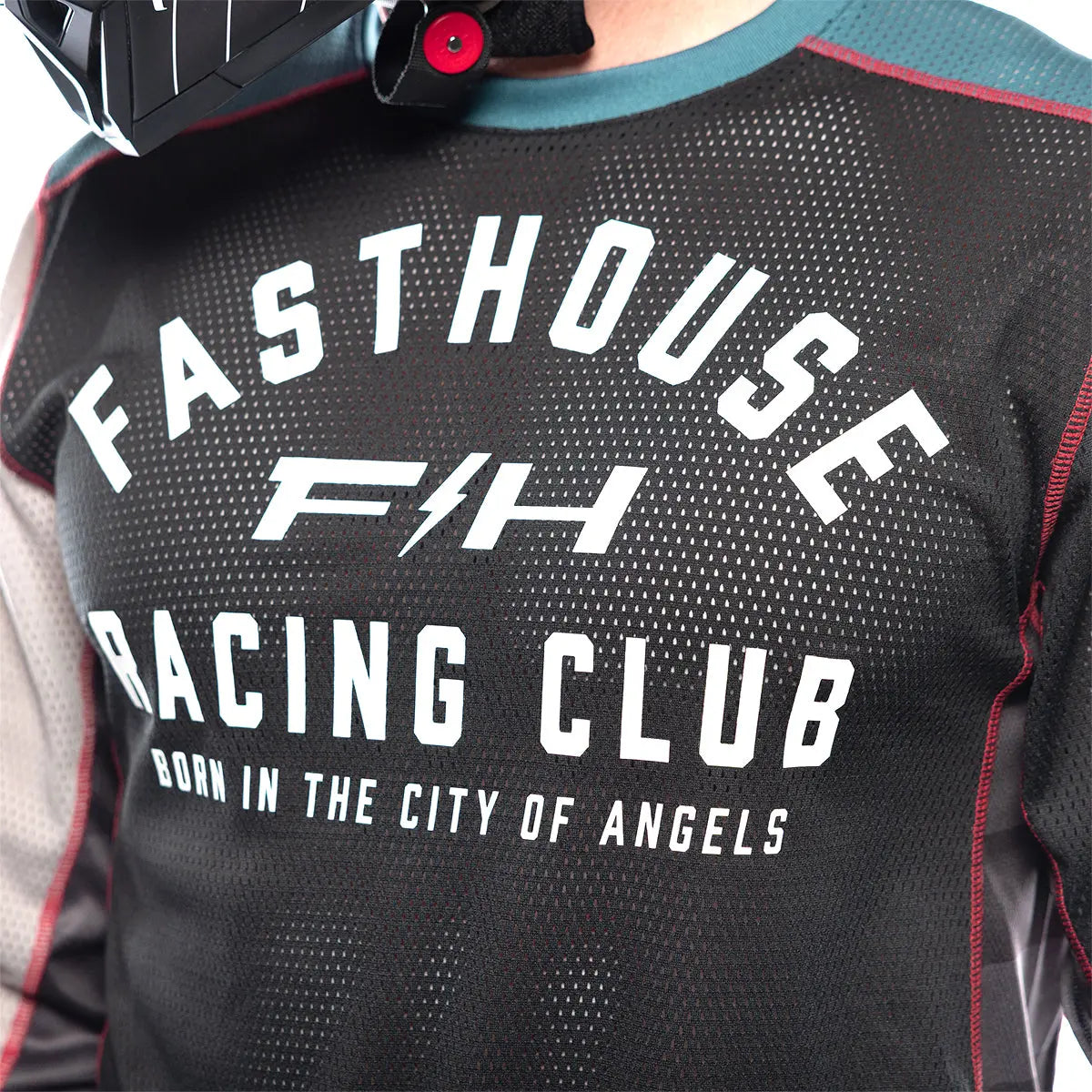 Grindhouse Air-Cooled Club Jersey - Black/Teal - Fasthouse