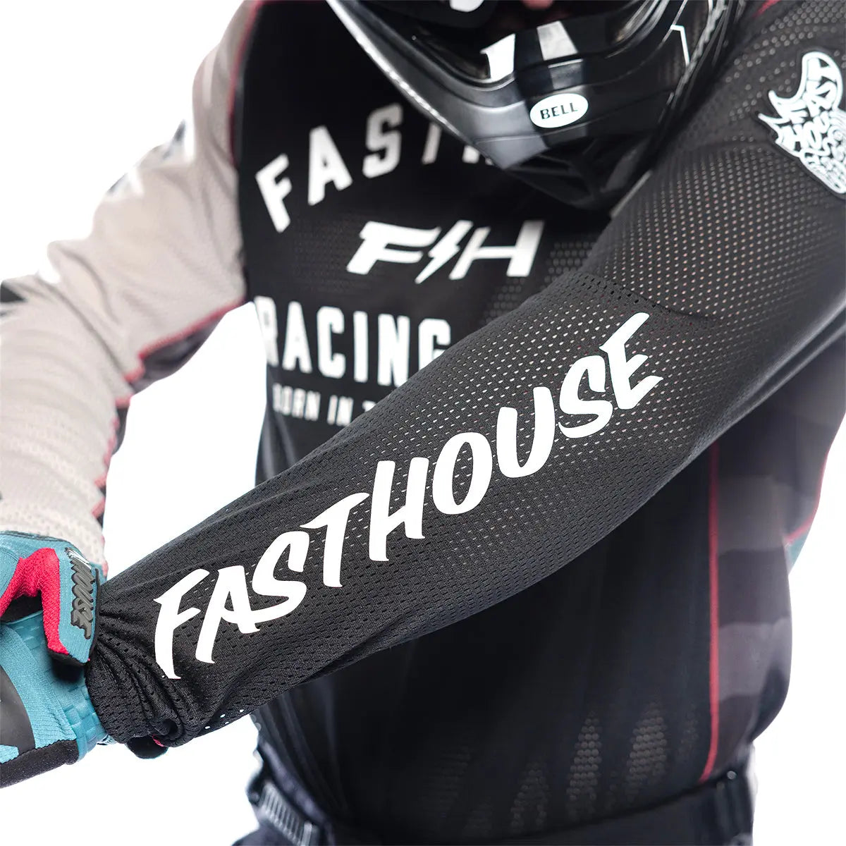 Grindhouse Air-Cooled Club Jersey - Black/Teal - Fasthouse