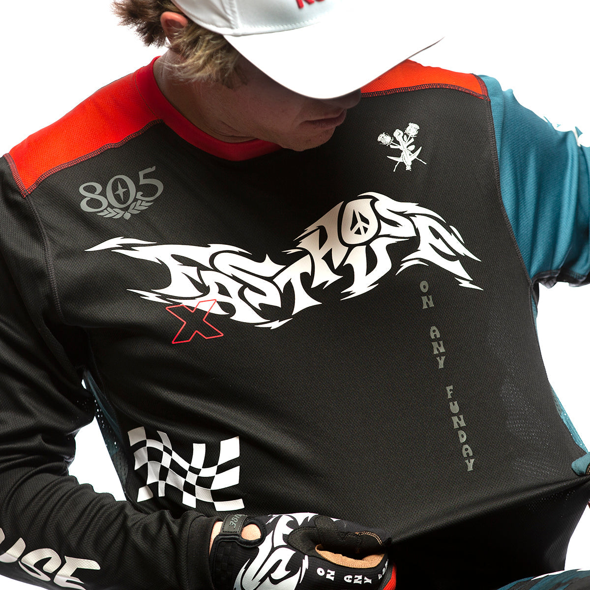 Grindhouse Bereman Jersey - Black/Infrared Fasthouse