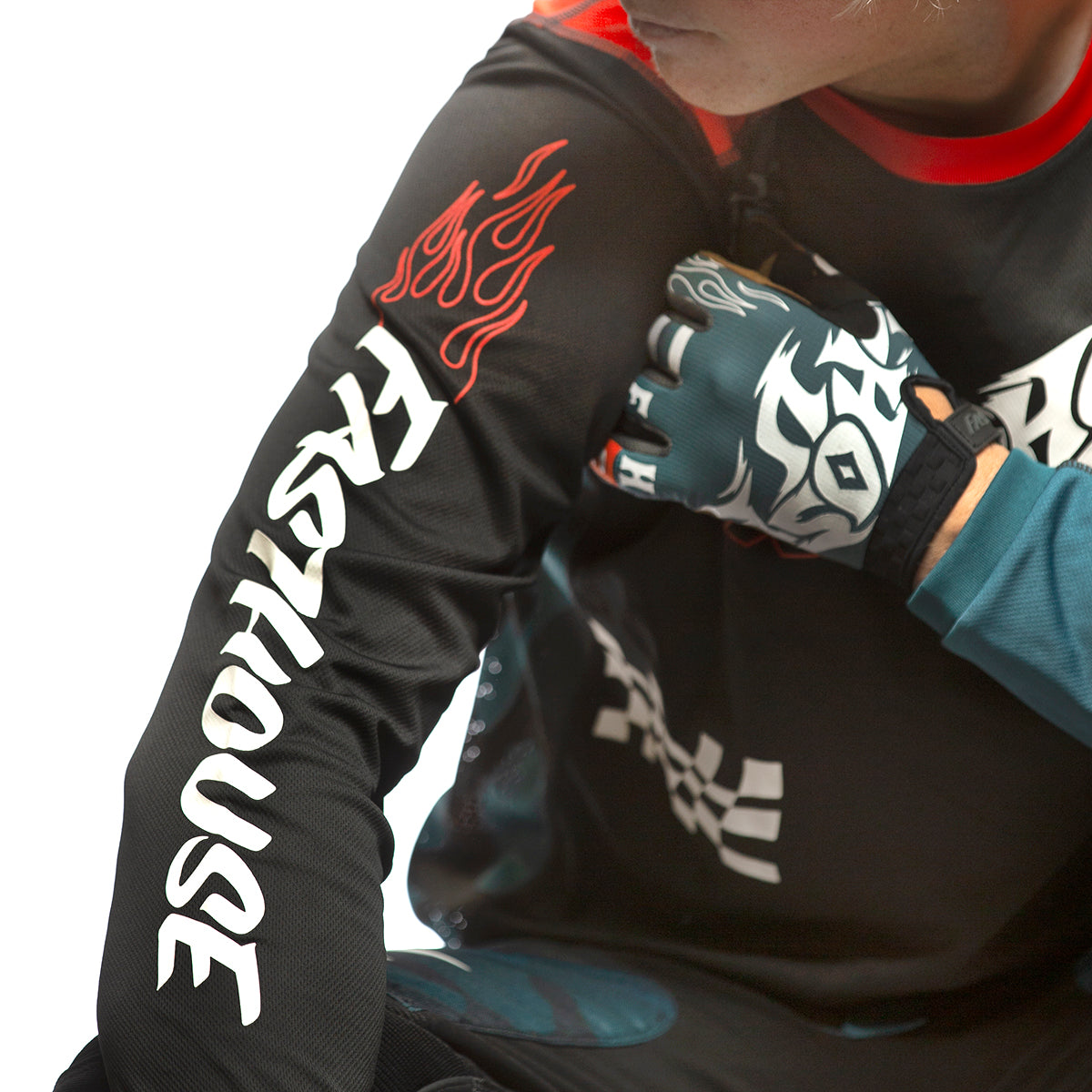 Grindhouse Bereman Jersey - Black/Infrared Fasthouse