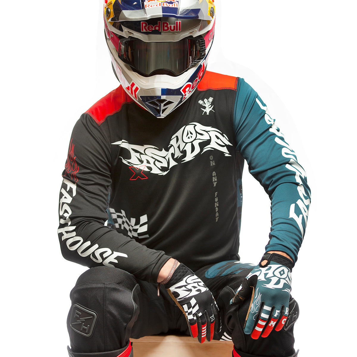 Grindhouse Bereman Jersey - Black/Infrared Fasthouse