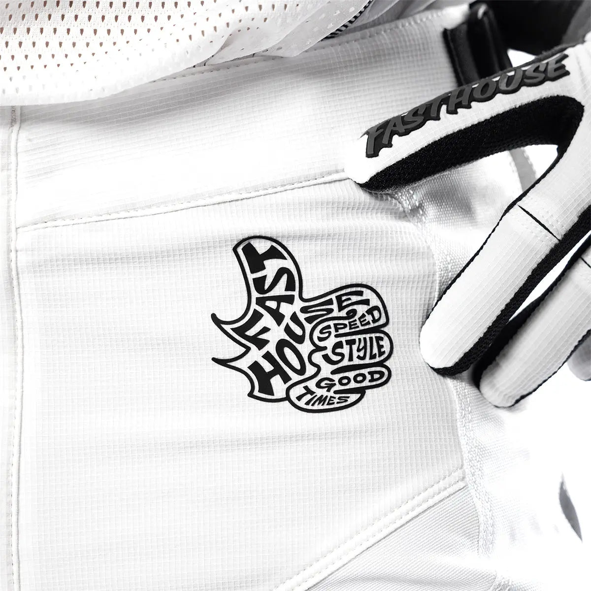 Grindhouse Club Pant - White/Cloud - Fasthouse