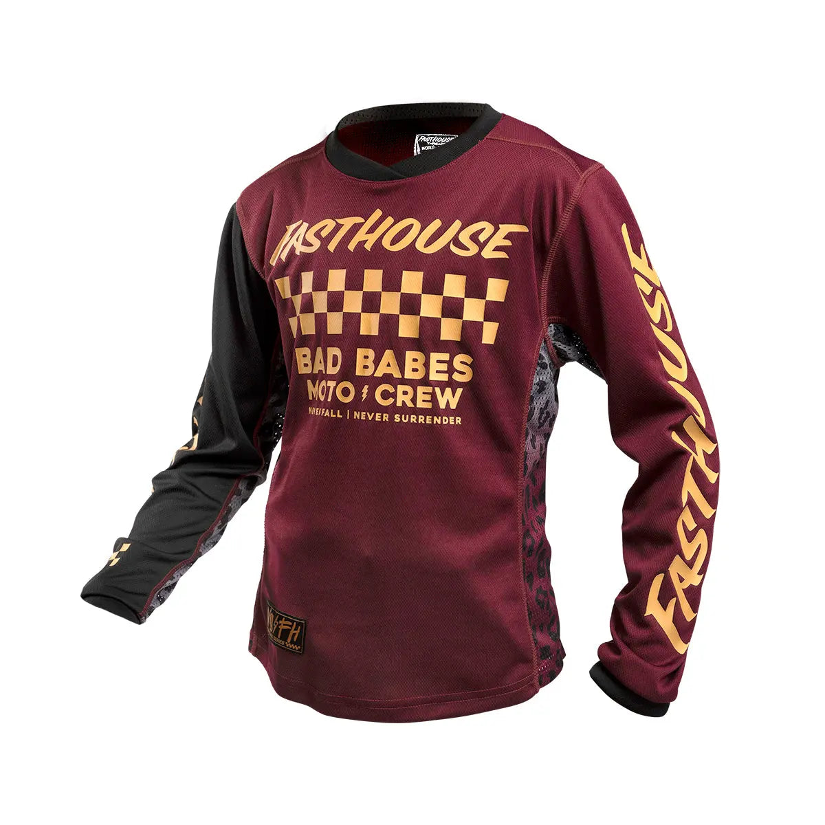 Grindhouse Golden Crew Girl's Jersey - Maroon - Fasthouse