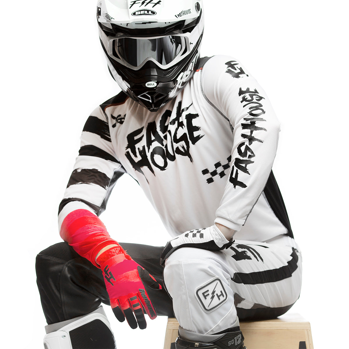 Grindhouse Jester Jersey - White Fasthouse