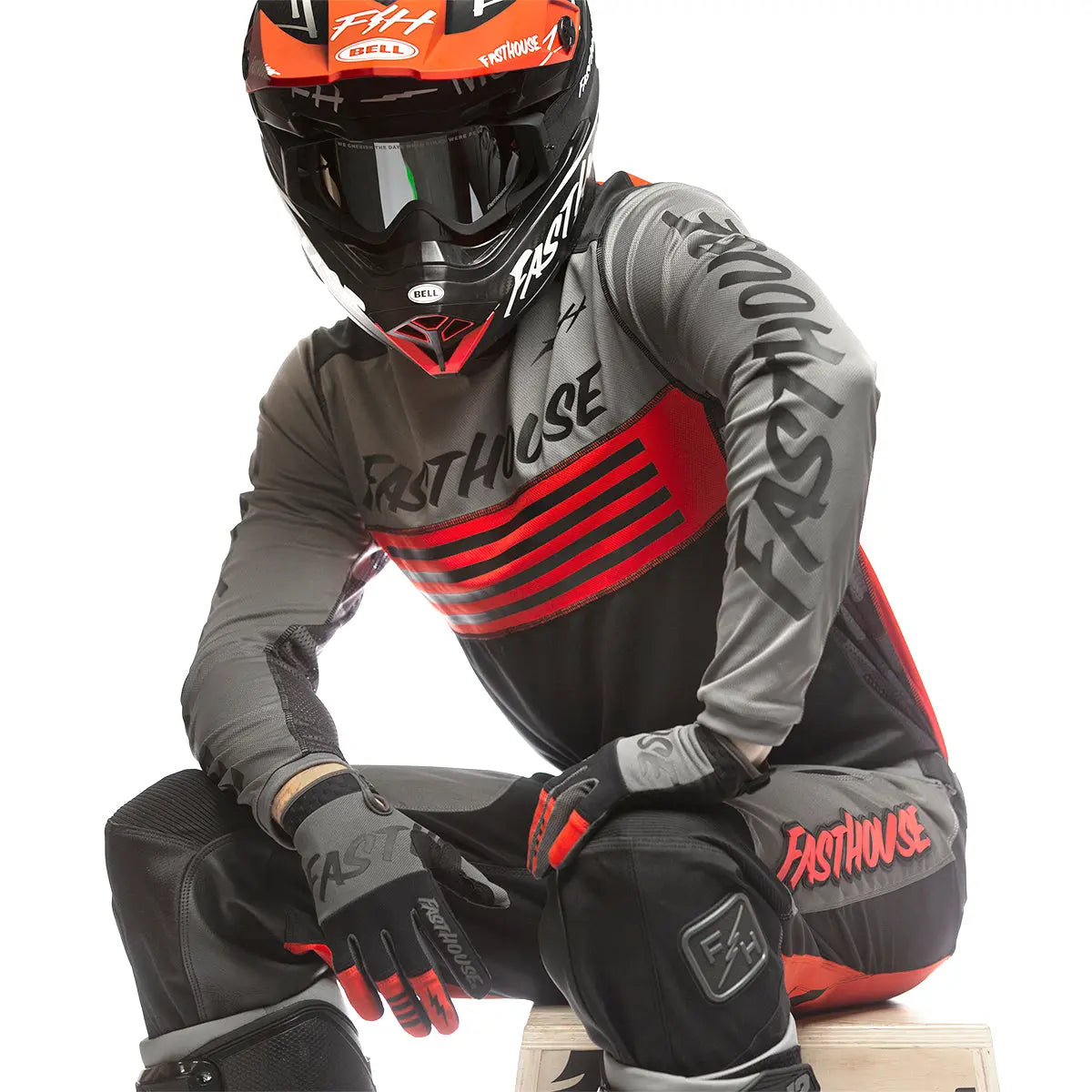 Grindhouse Omega Jersey - Gray/Black - Fasthouse