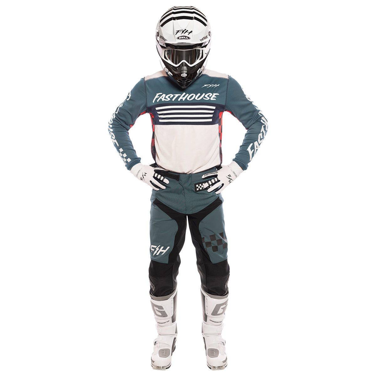 Grindhouse Omega Jersey - Indigo/White Fasthouse