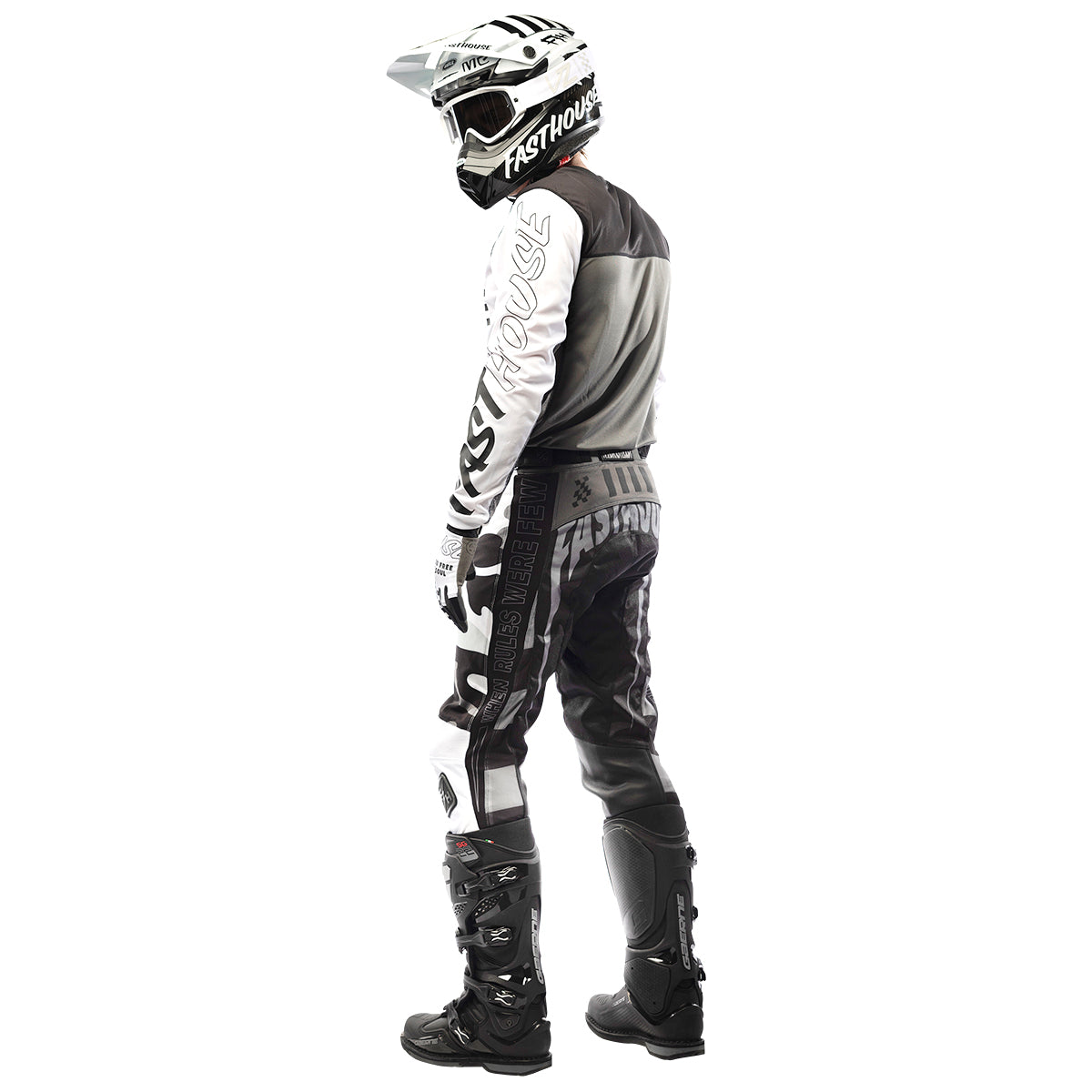 Grindhouse Riot Pant - White/Black