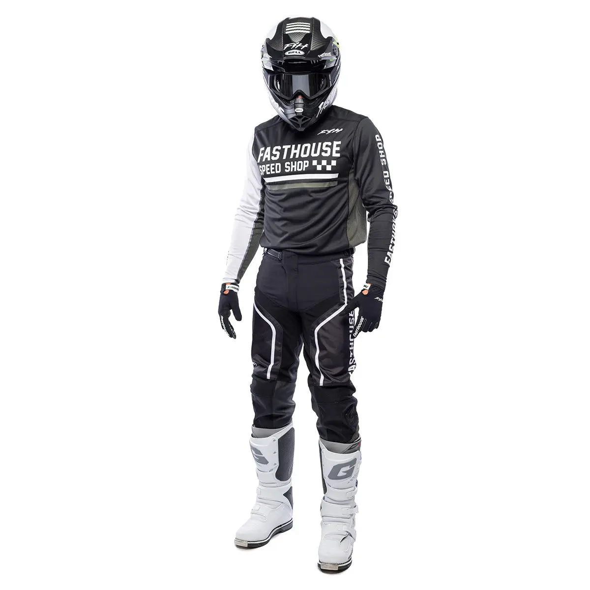 Grindhouse Hudson Pant - Black/White - Fasthouse