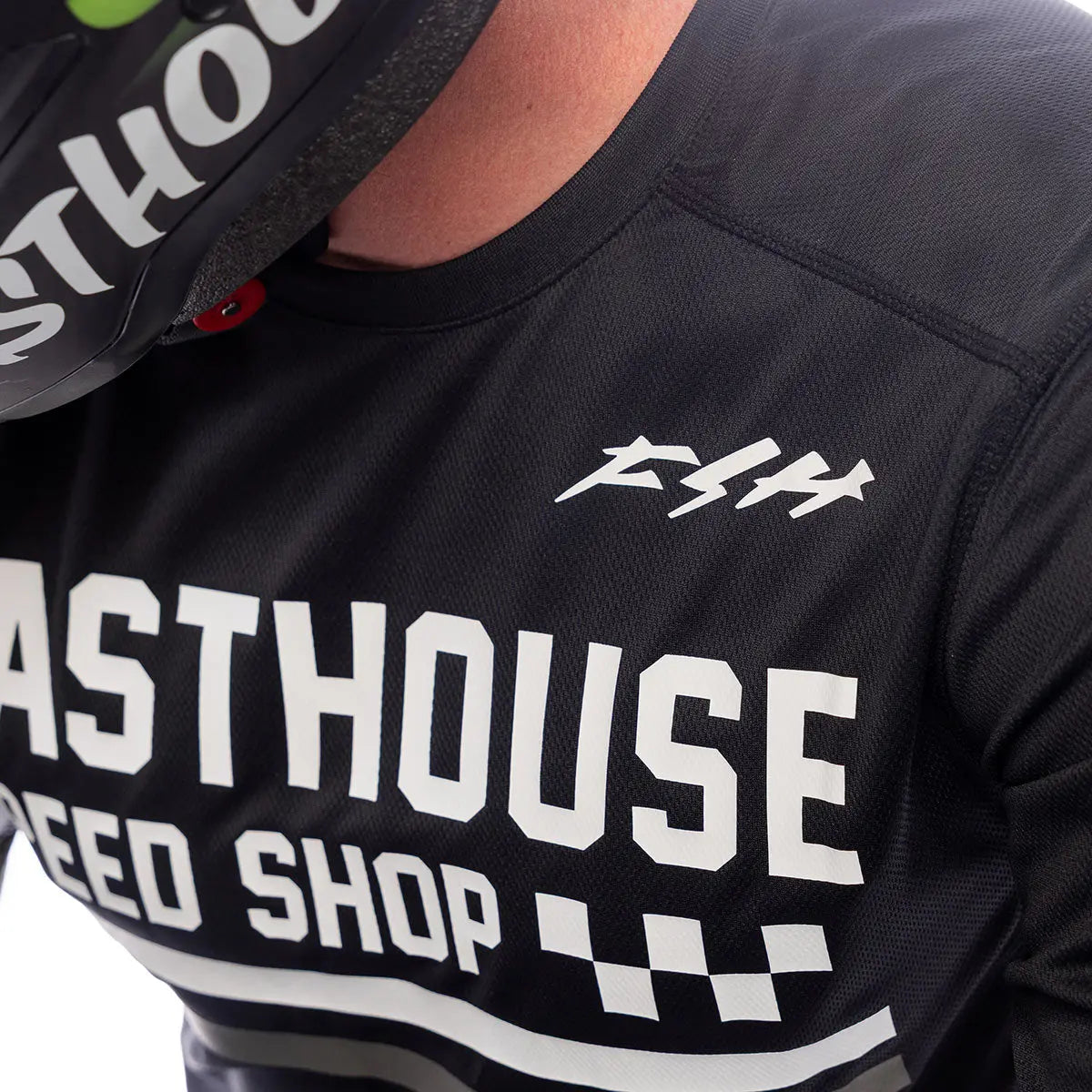 Grindhouse Hudson Jersey - Black/White - Fasthouse
