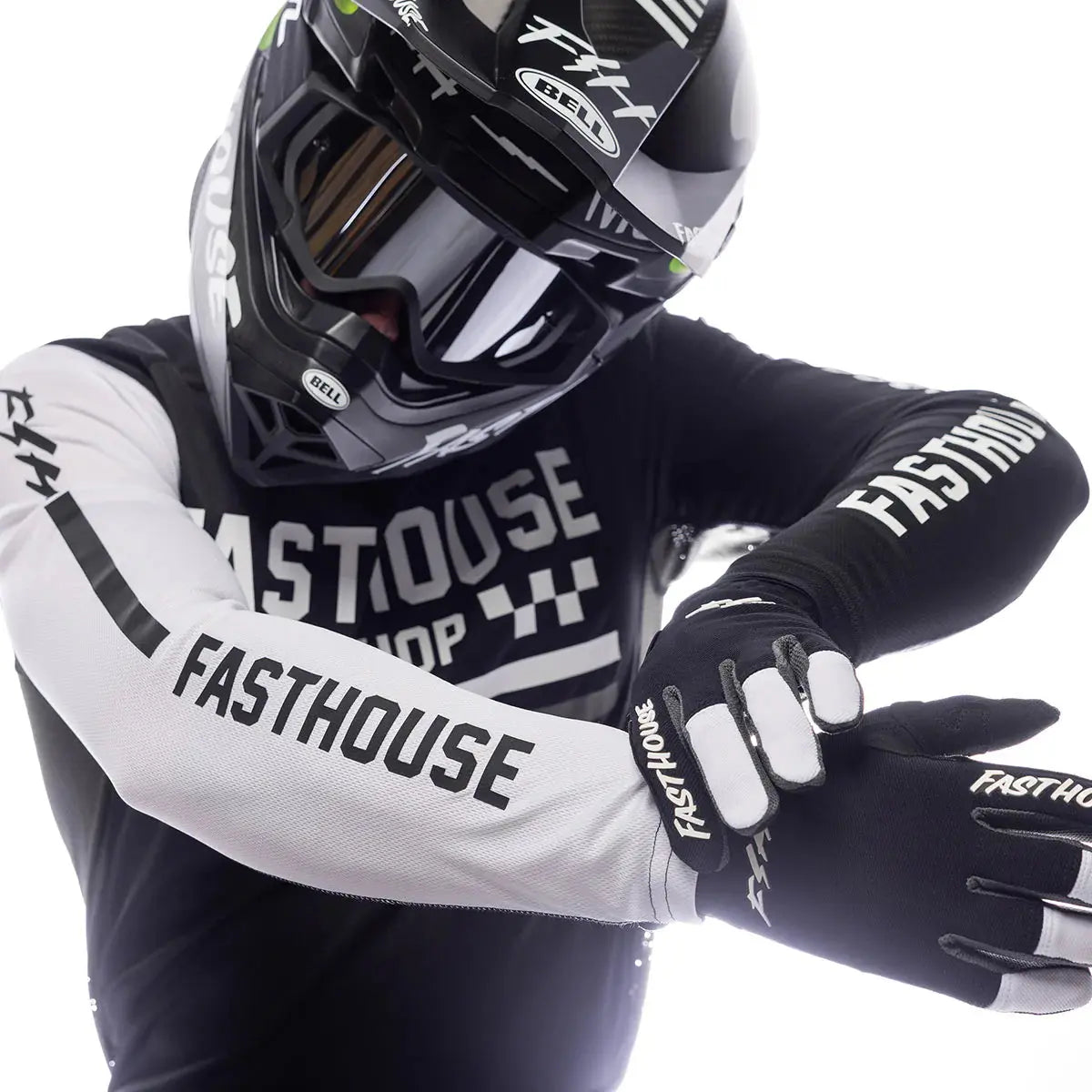 Speed Style Hudson Glove - Black/White - Fasthouse