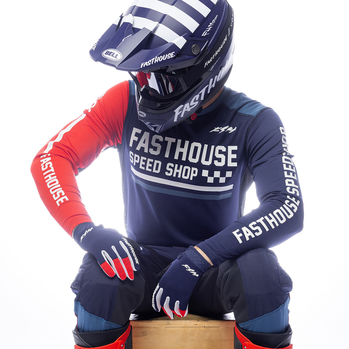 Grindhouse Hudson Jersey - Blue/Red
