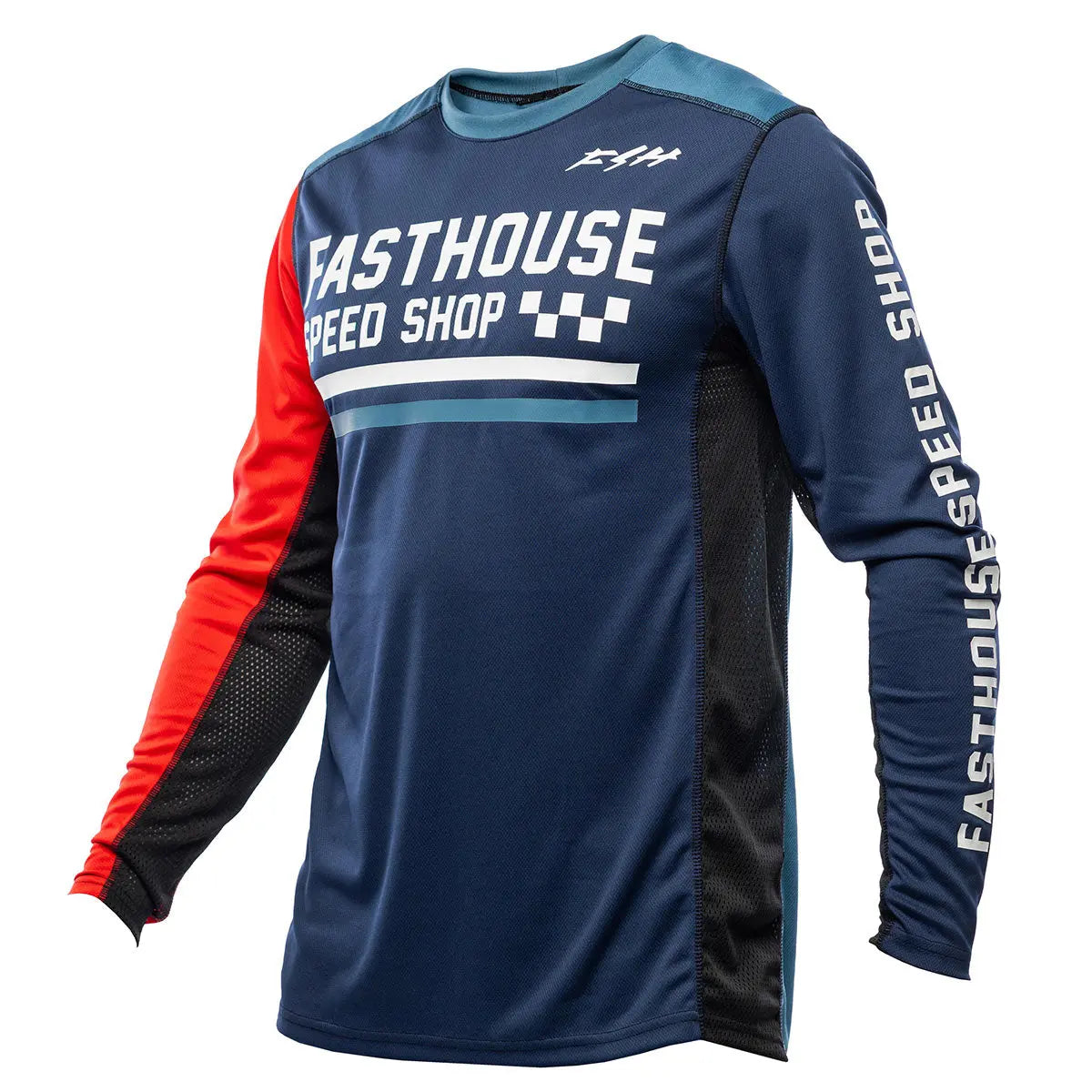 Grindhouse Hudson Jersey - Blue/Red - Fasthouse