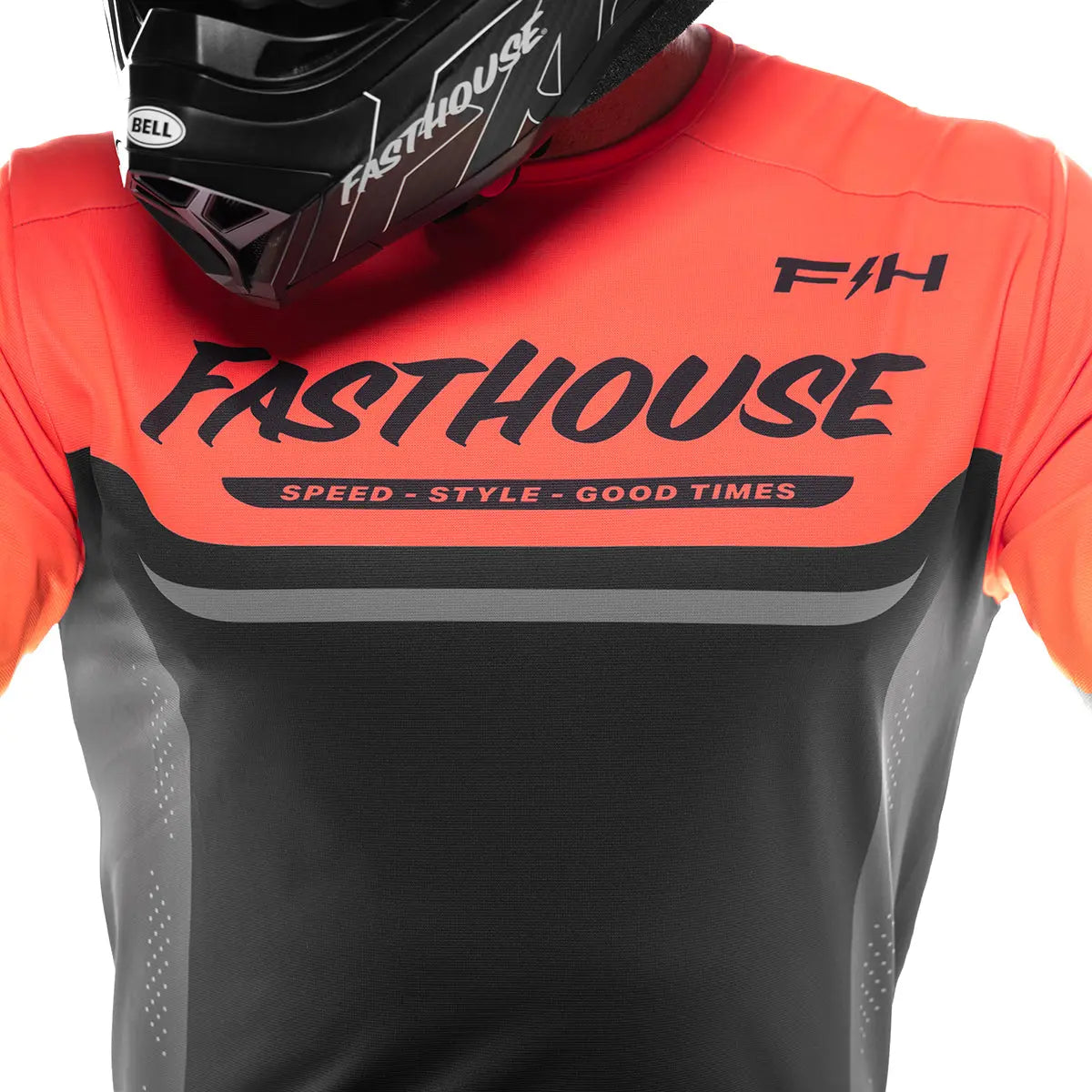 Helix Circuit Jersey - Hyper Coral/Black - Fasthouse